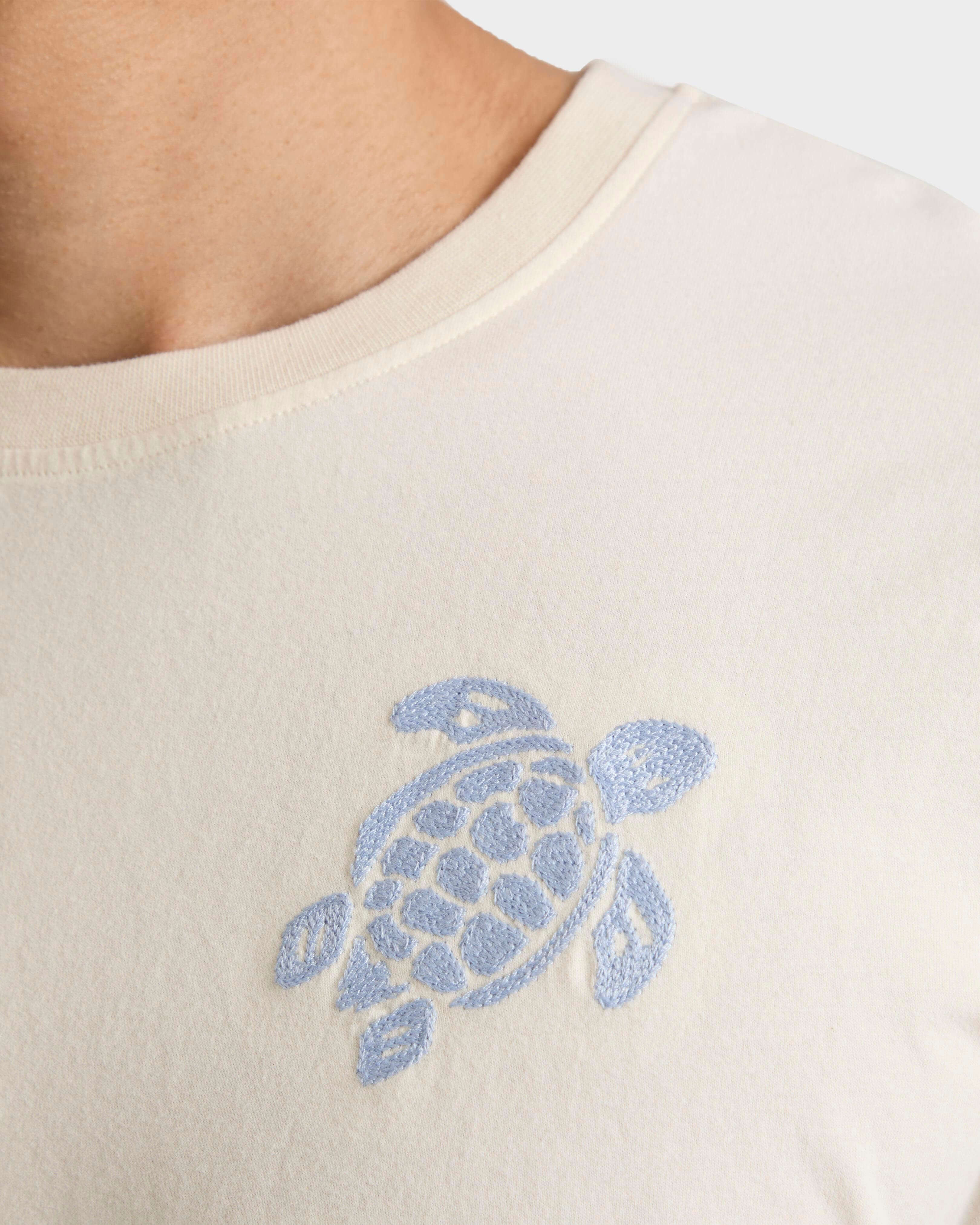 Camiseta de algodón orgánico con bordado Big Turtle para hombre OFF WHITE supp1 view