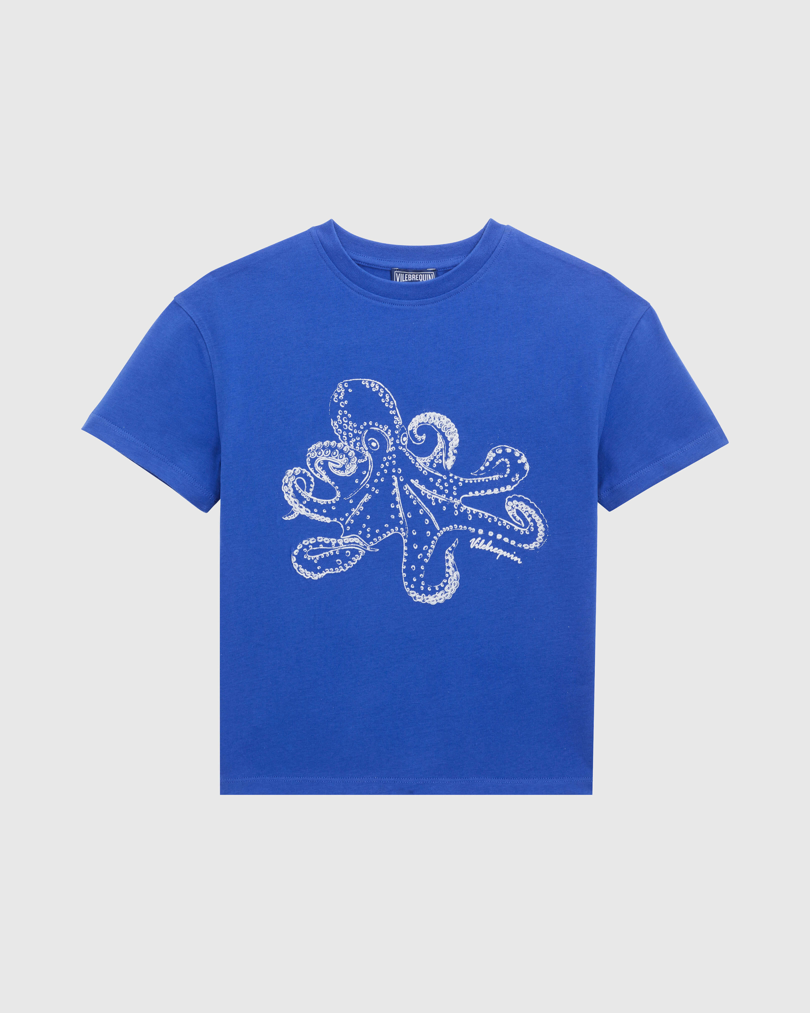 T-shirt en coton organique garçon Poulpes MARRAKECH front view