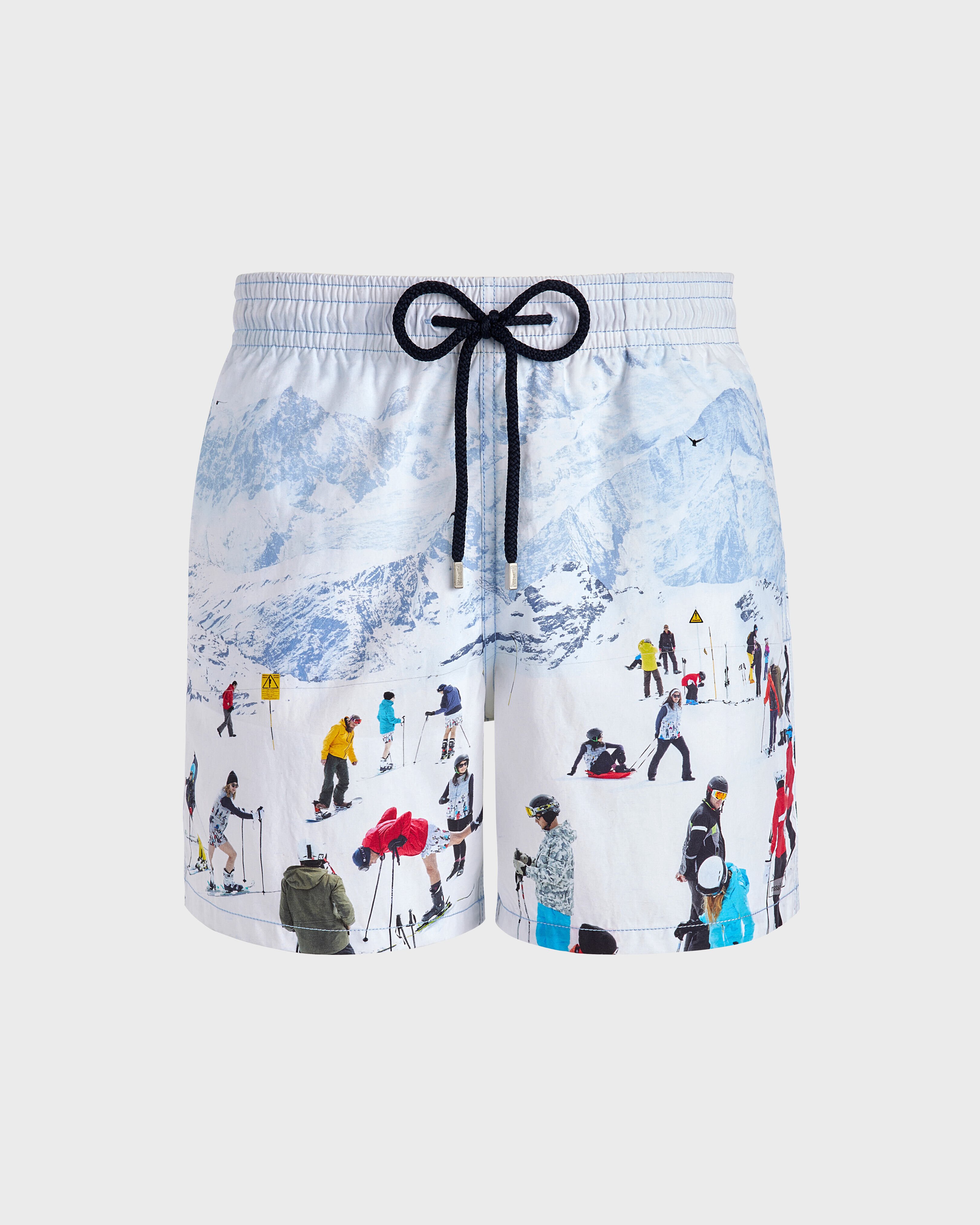 Men Swimwear Ski - Vilebrequin x Massimo Vitali SKY BLUE front view