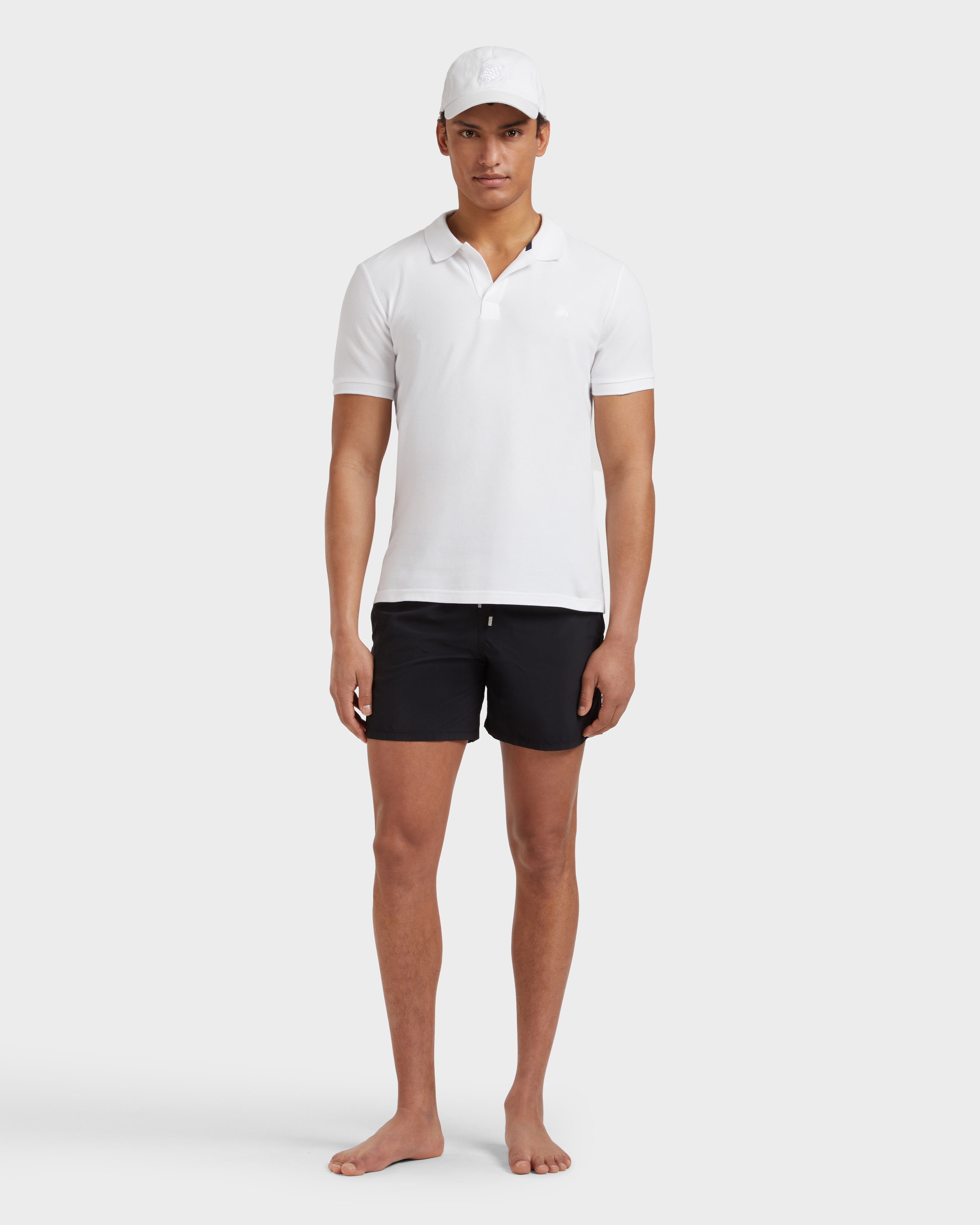 Men Swim Shorts Solid BLACK supp1 view
