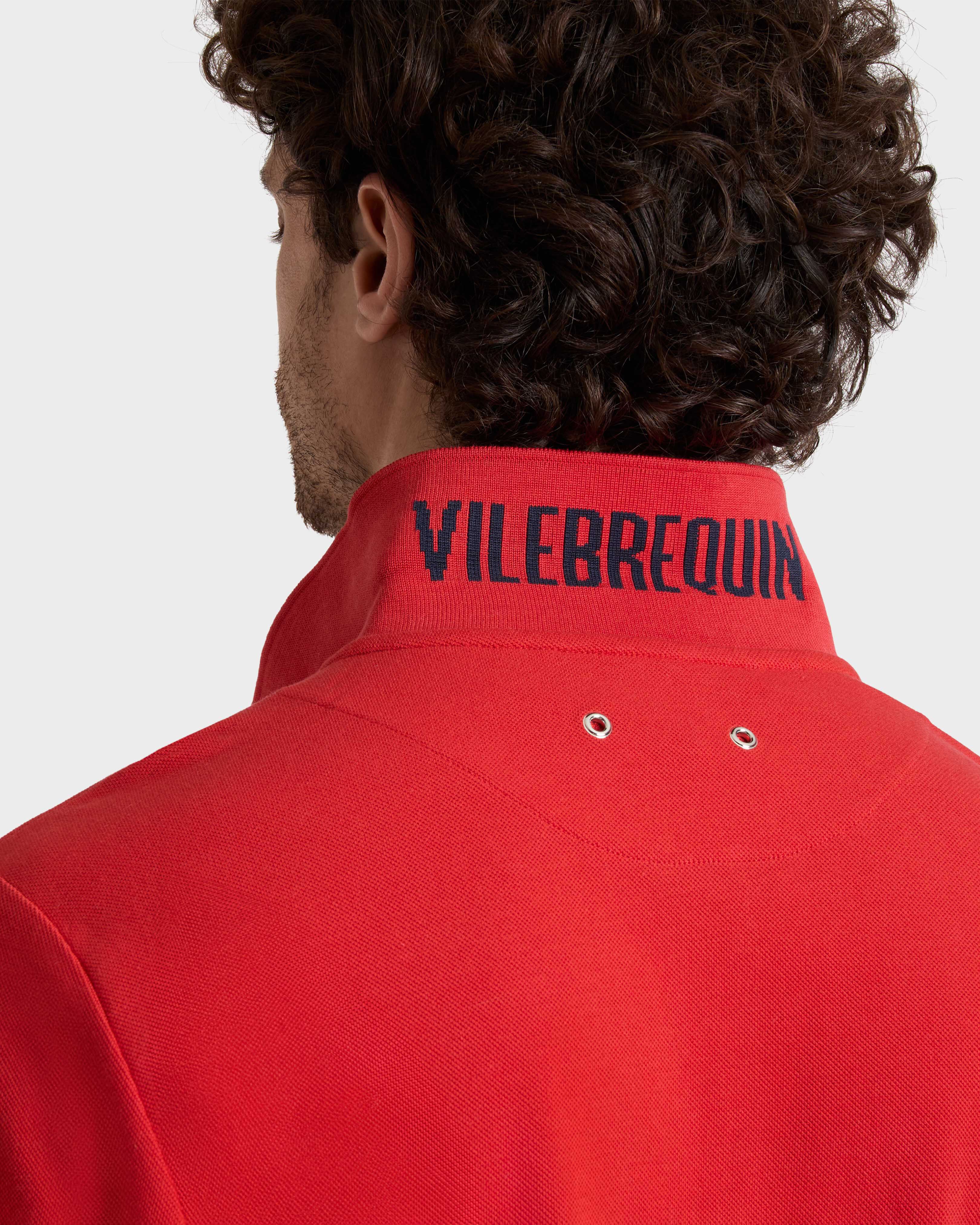 Polo en piqué coton organique homme uni DALIA supp2 view