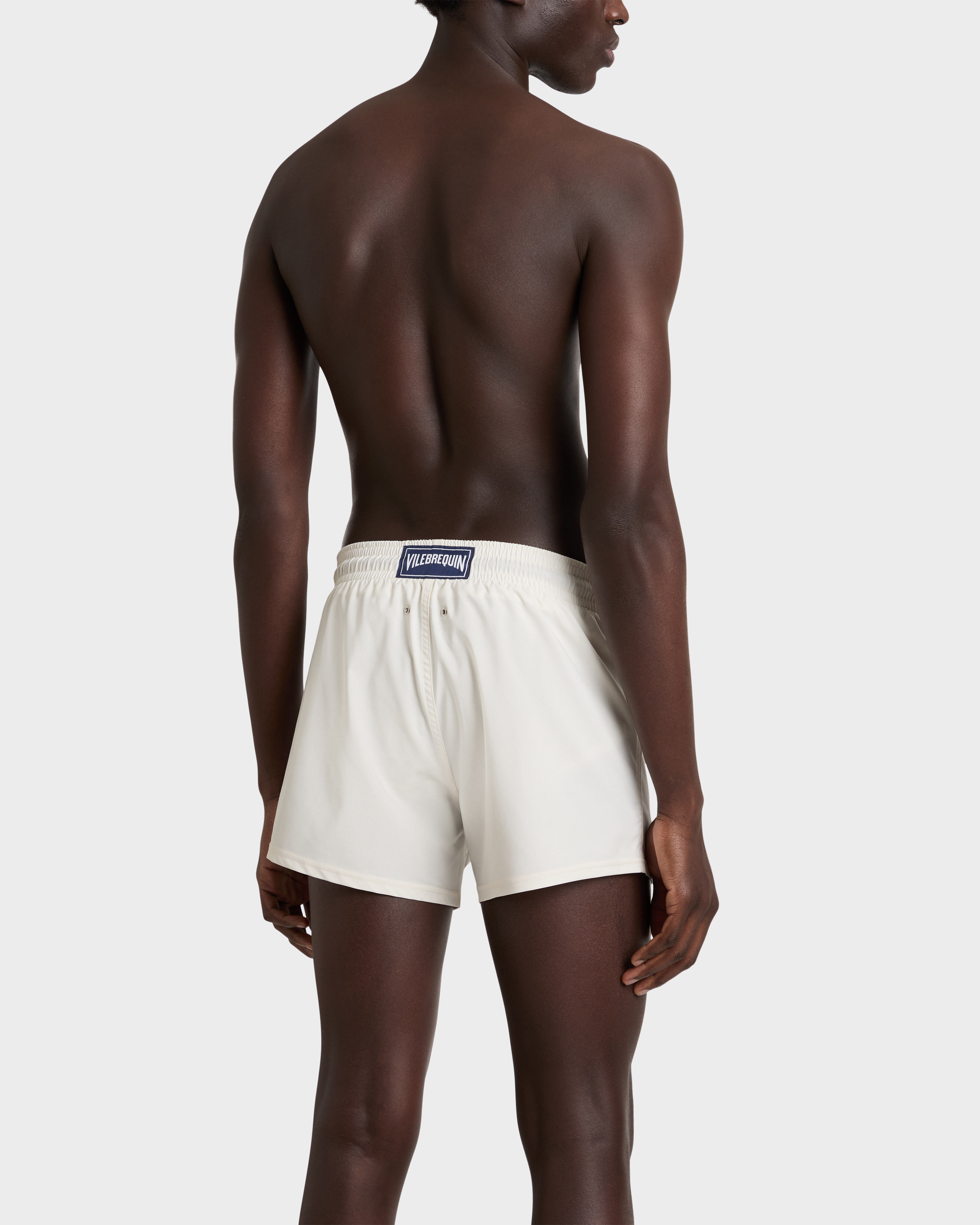 Men Swimwear Short and Fitted Stretch Solid BRUME backworn view