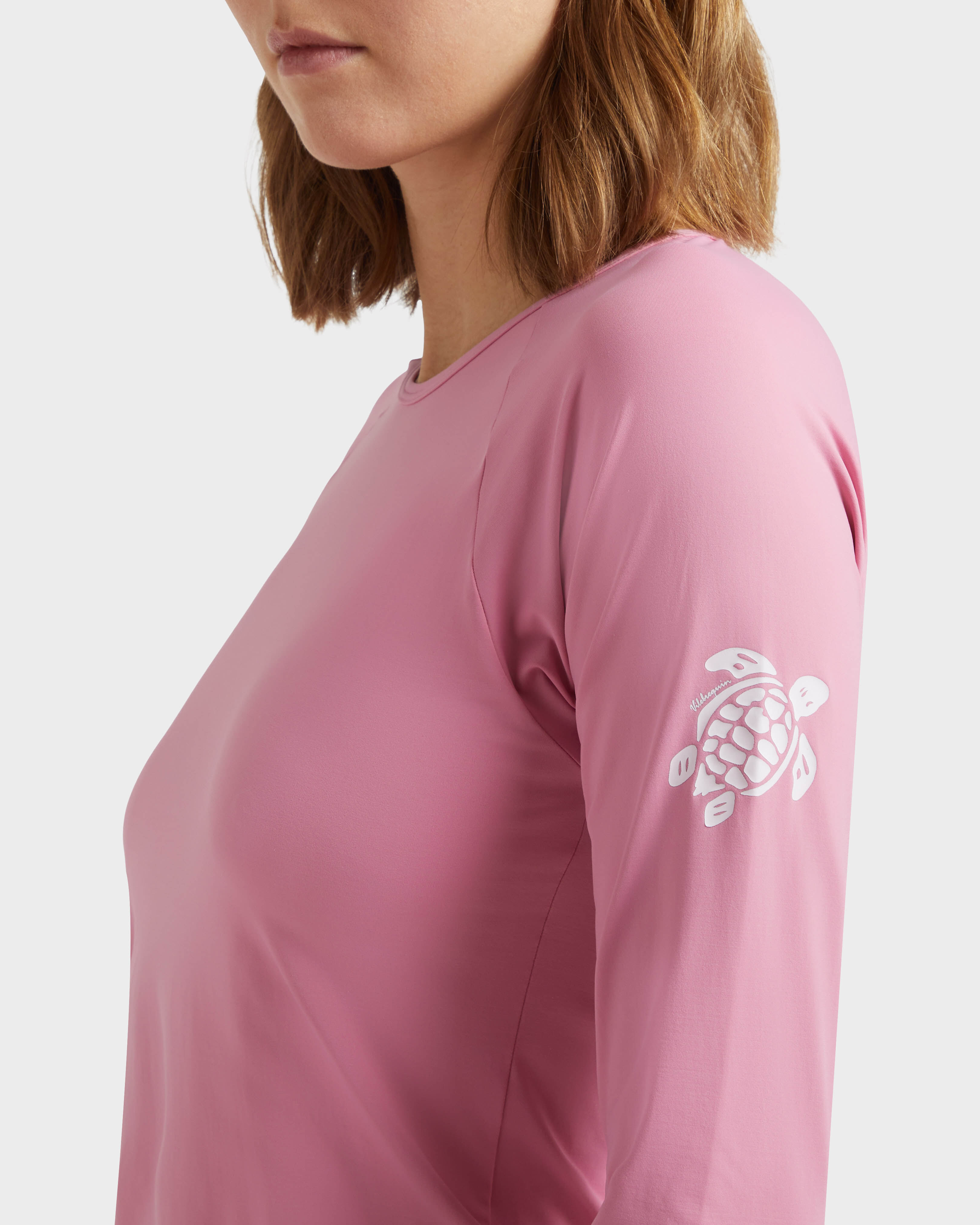 Women Long Sleeves Rashguard Top Solid BOUDOIR supp2 view