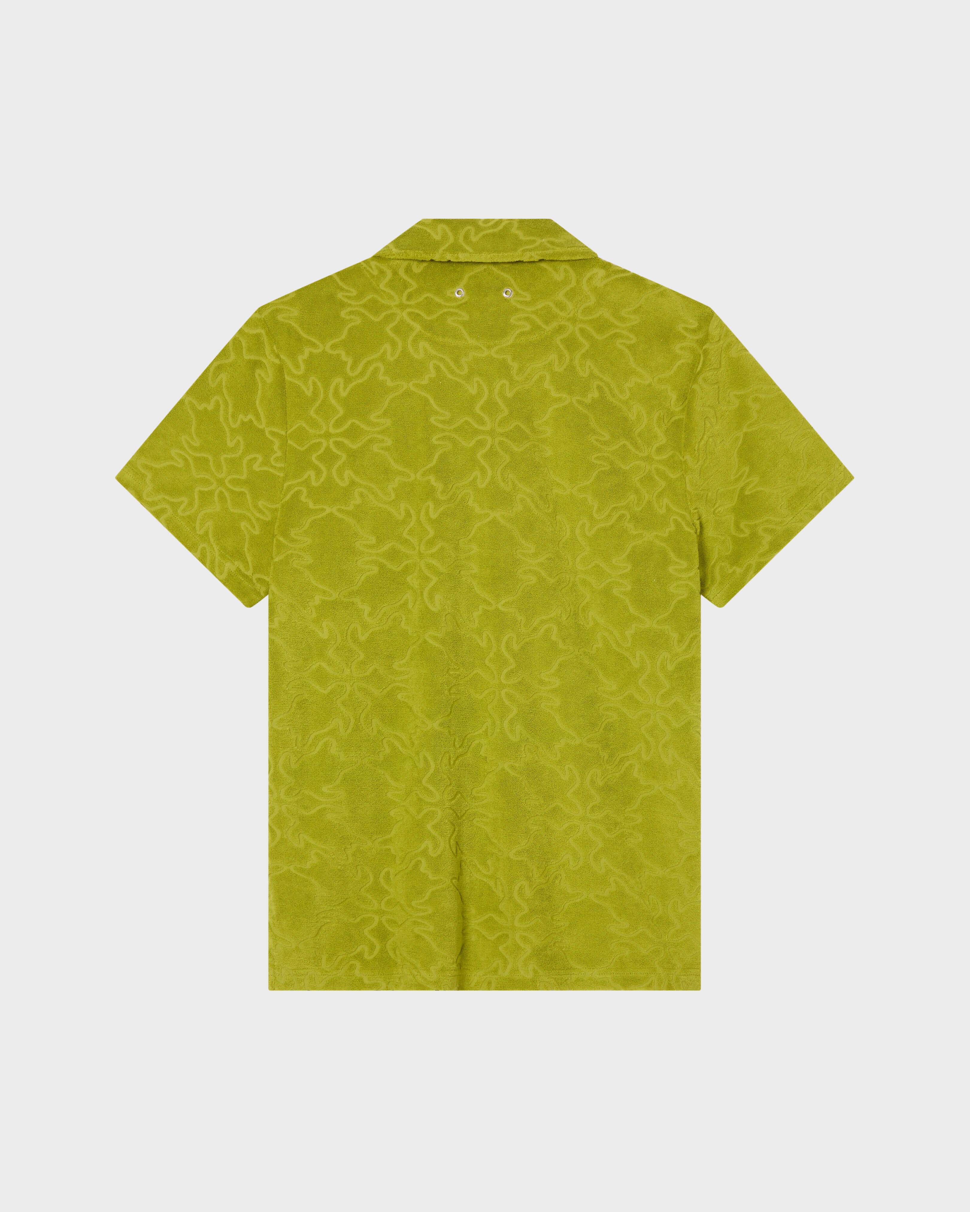 Men Terry Bowling Shirt Turtles Net Jacquard WORMWOOD back view