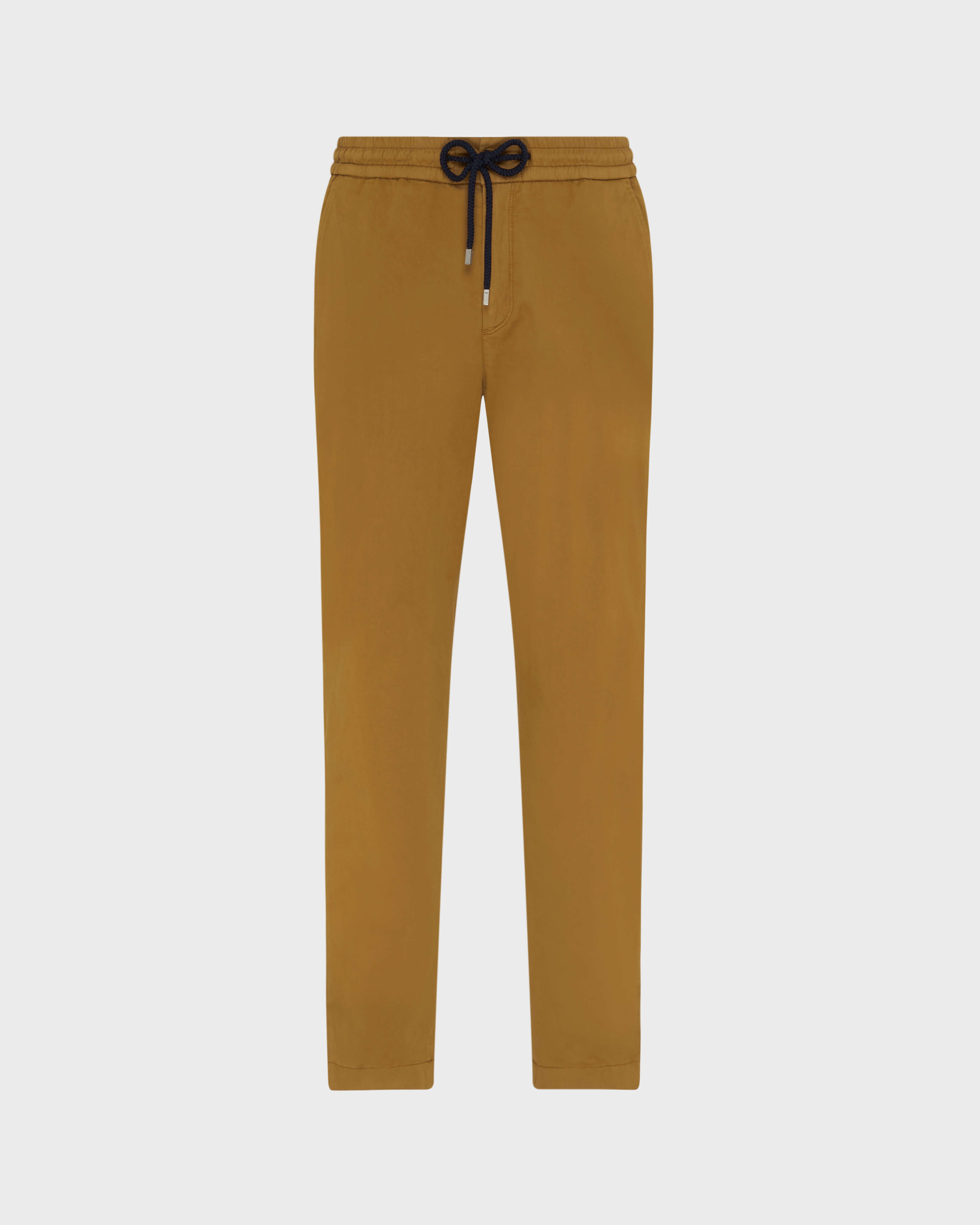 Pantalon en coton satin homme uni MUD front view
