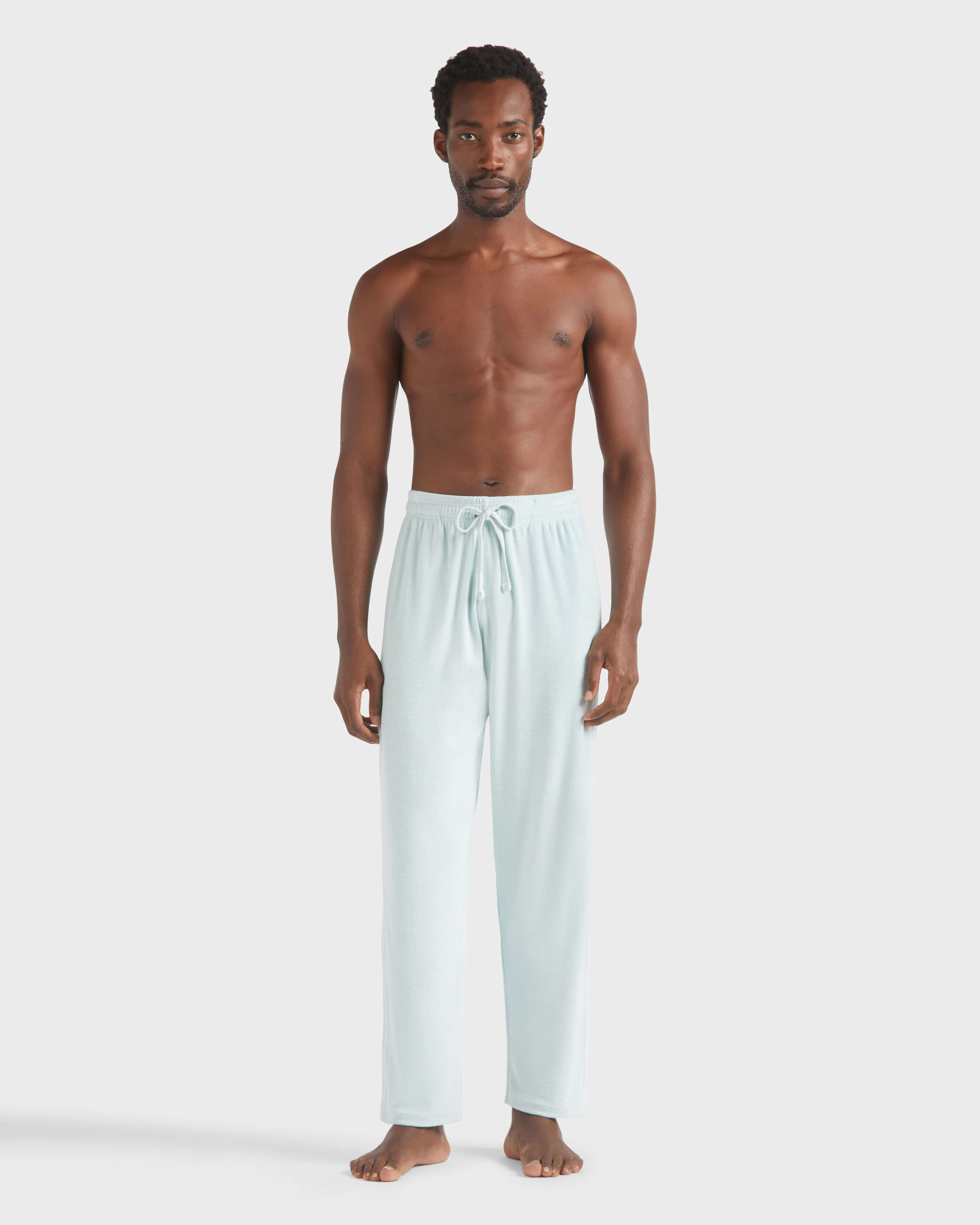 Men Terry Pants Solid PACIFIC frontworn view