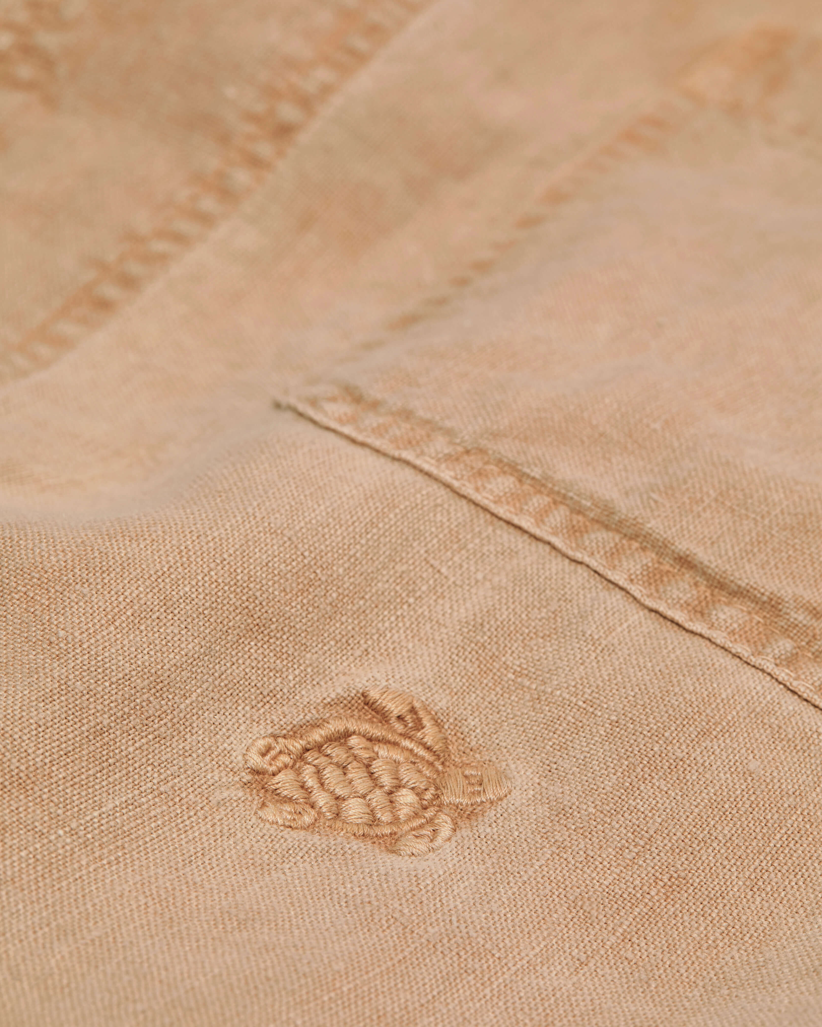 Sobrecamisa de lino con tinte mineral para hombre MOCHA supp4 view