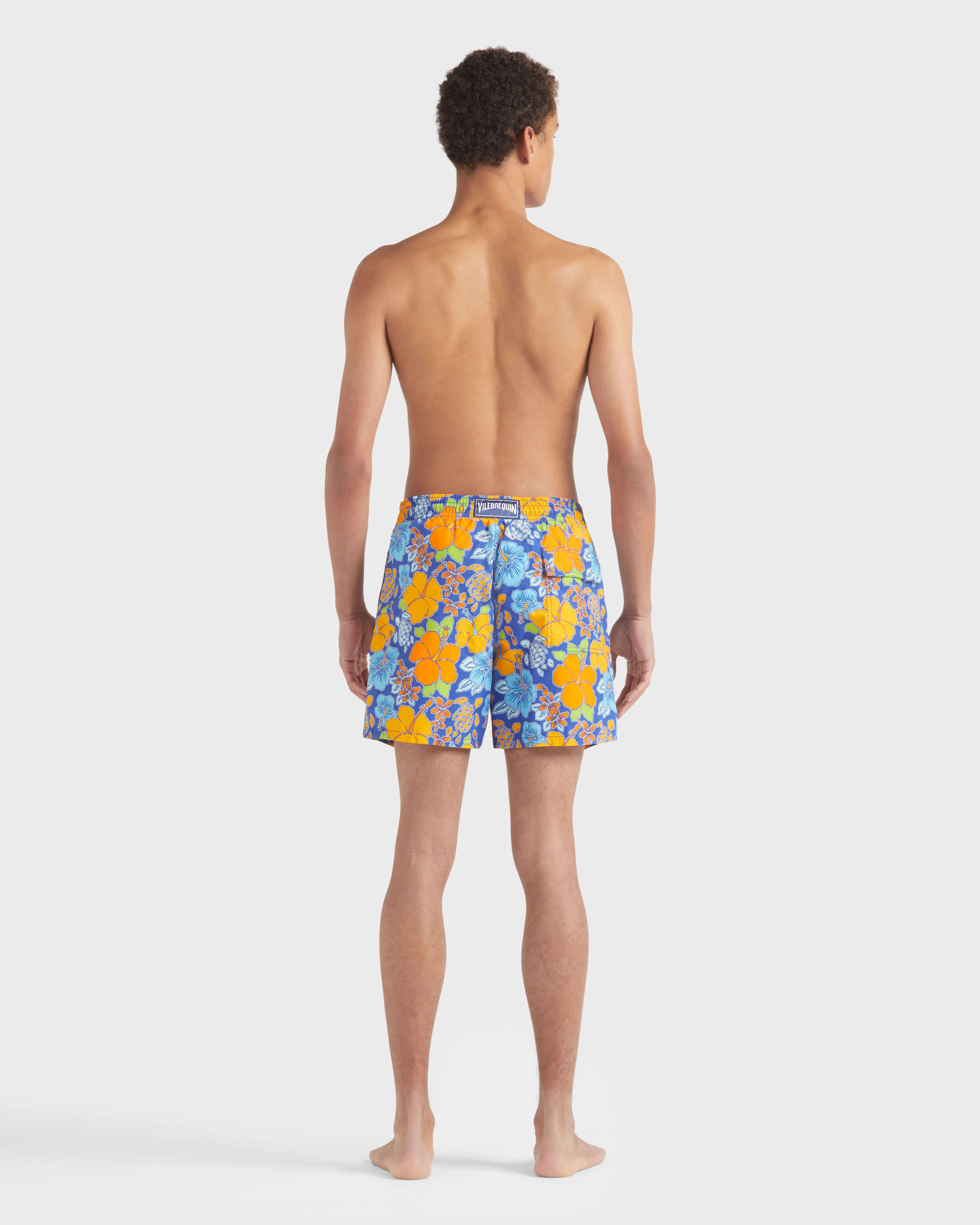 Men Swim shorts Tropical Turtle MARRAKECH backworn view