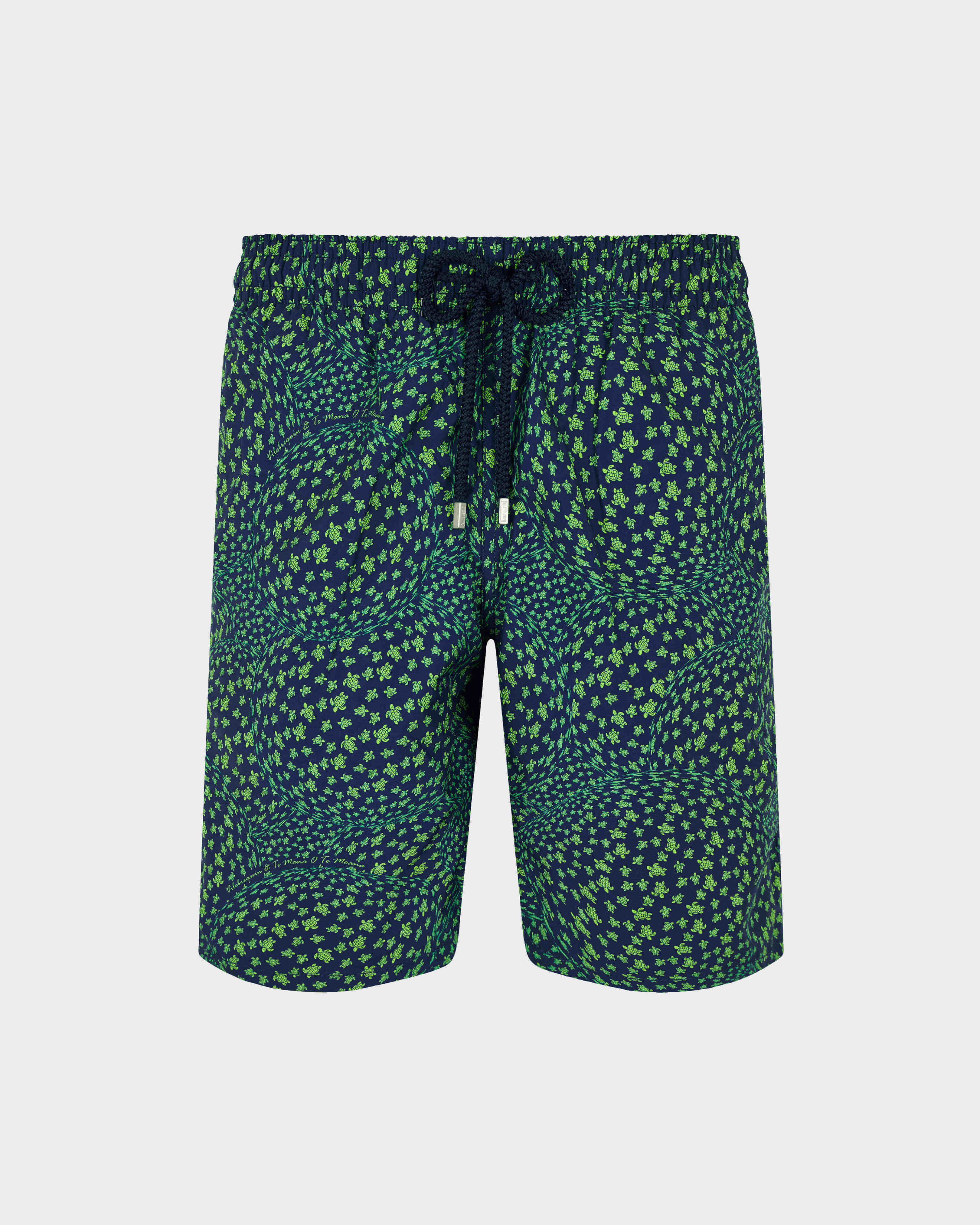 Lange Te Mana O Te Moana Stretch-Badeshorts für Herren MARINEBLAU front view