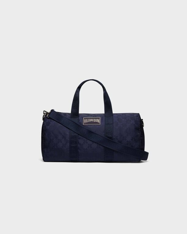 Vilebrequin - 48h Turtle Monogram Unisex-tasche Aus Jacquard - Strandtasche - Bag-48 - Blau - Größe OSFA Vilebrequin - 48h Turtle Monogram Unisex-tasche Aus Jacquard - Strandtasche - Bag-48 - Blau - Größe OSFA