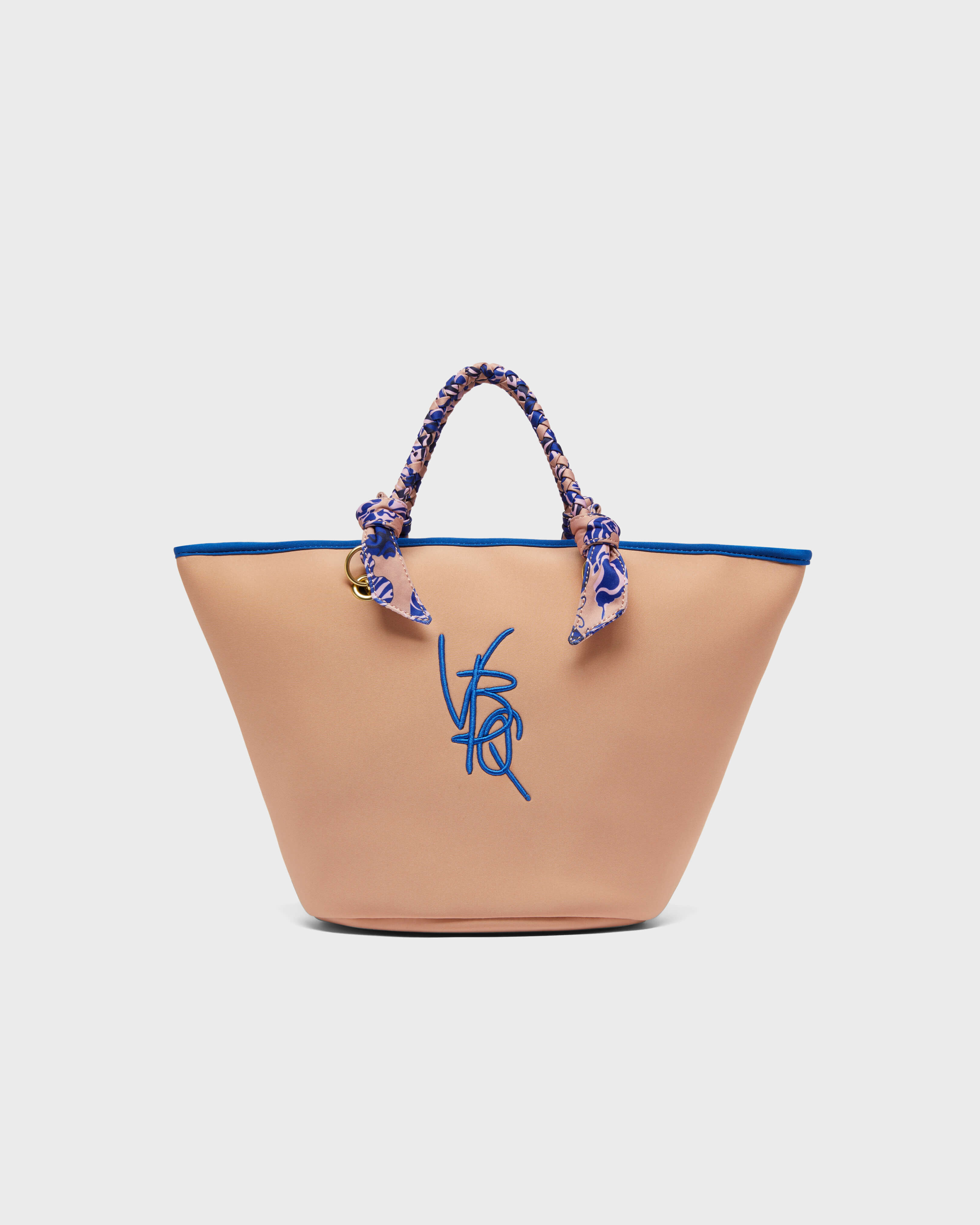 Women Beach Neoprene bag VBQ logo BLUSH front view