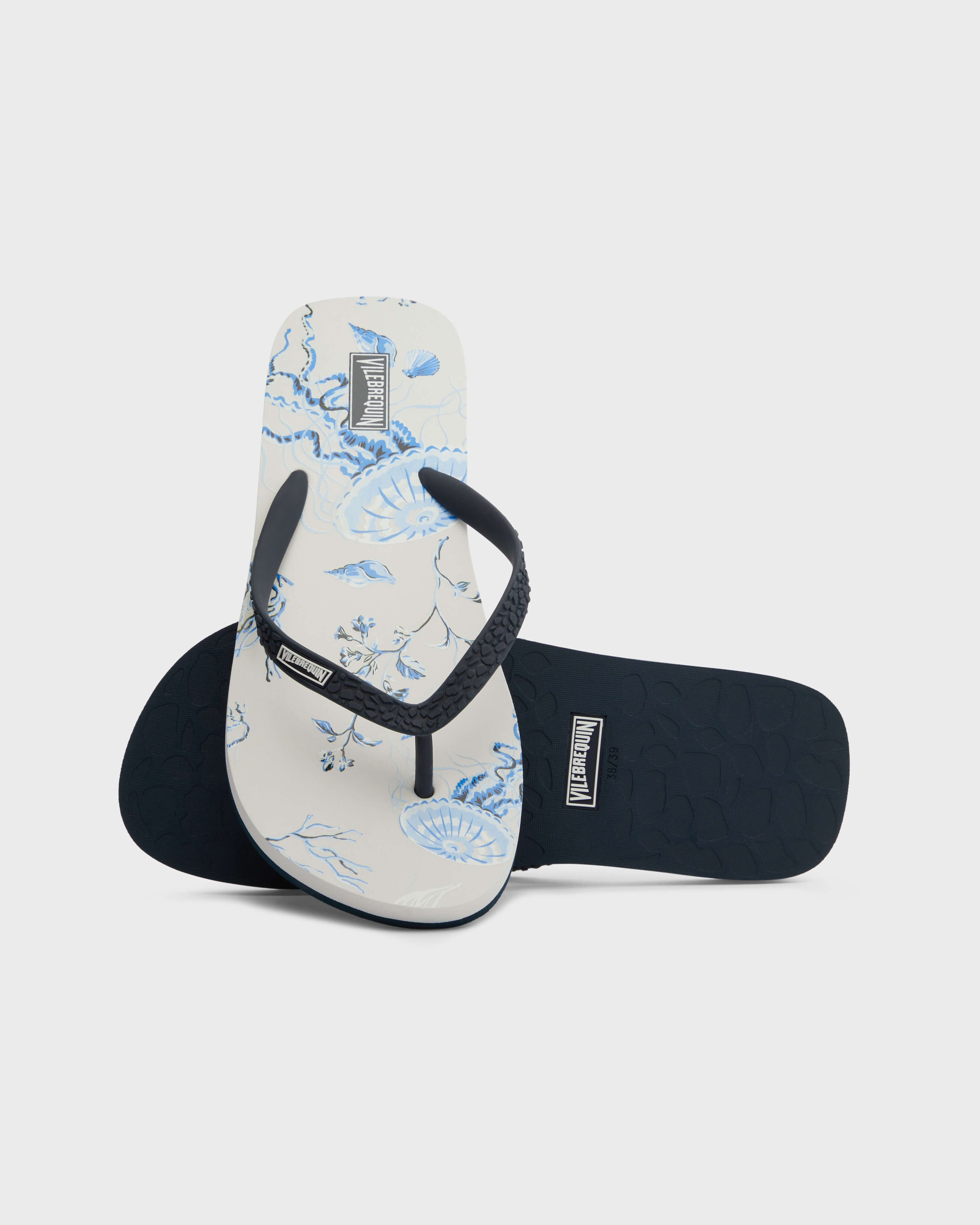 Women Flip Flops Medusa and Shells WHITE supp4 view
