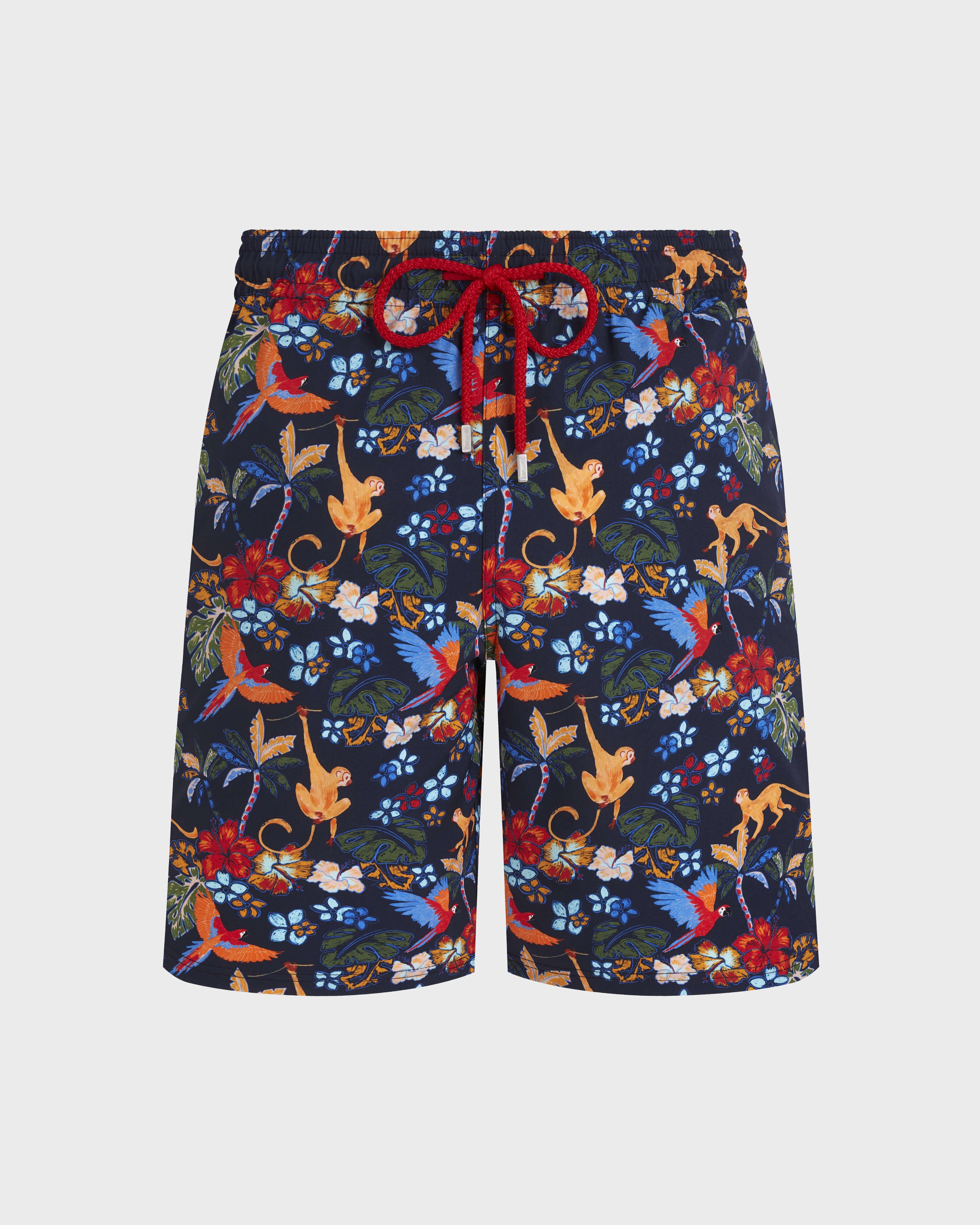 Lange Salvador Stretch-Badeshorts für Herren MARINEBLAU front view