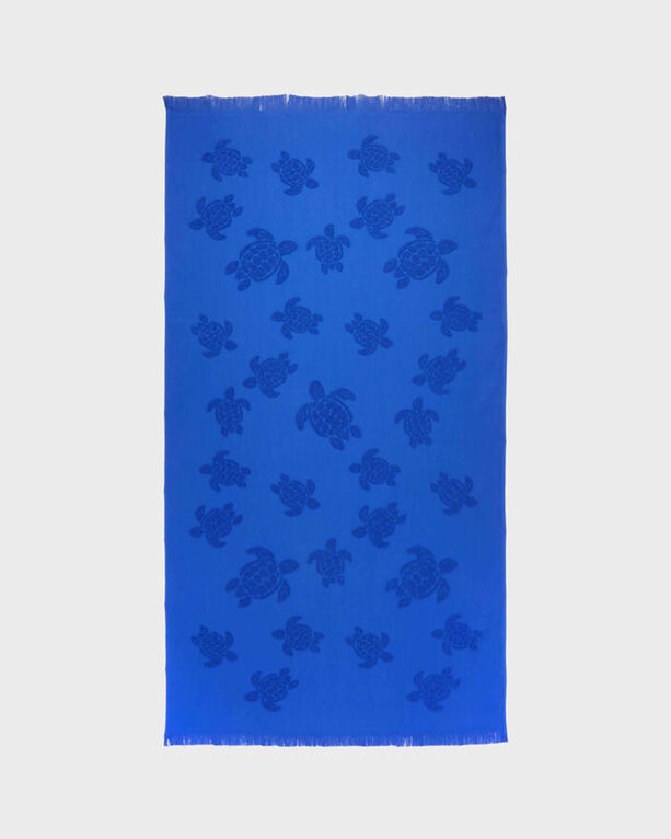 Vilebrequin - Strandtuch Aus Bio-baumwolle Schildkröten-jacquard - Strandtuch - Santah - Blau - Größe OSFA