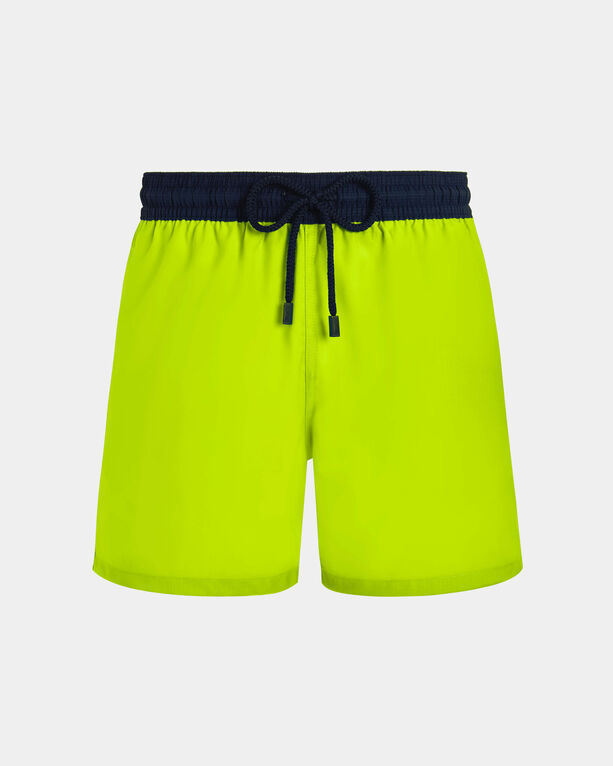 Vilebrequin - Men Ultrafine Wool Swim Shorts Super 120's - Swimwear - Magnus - Green - Size XXL