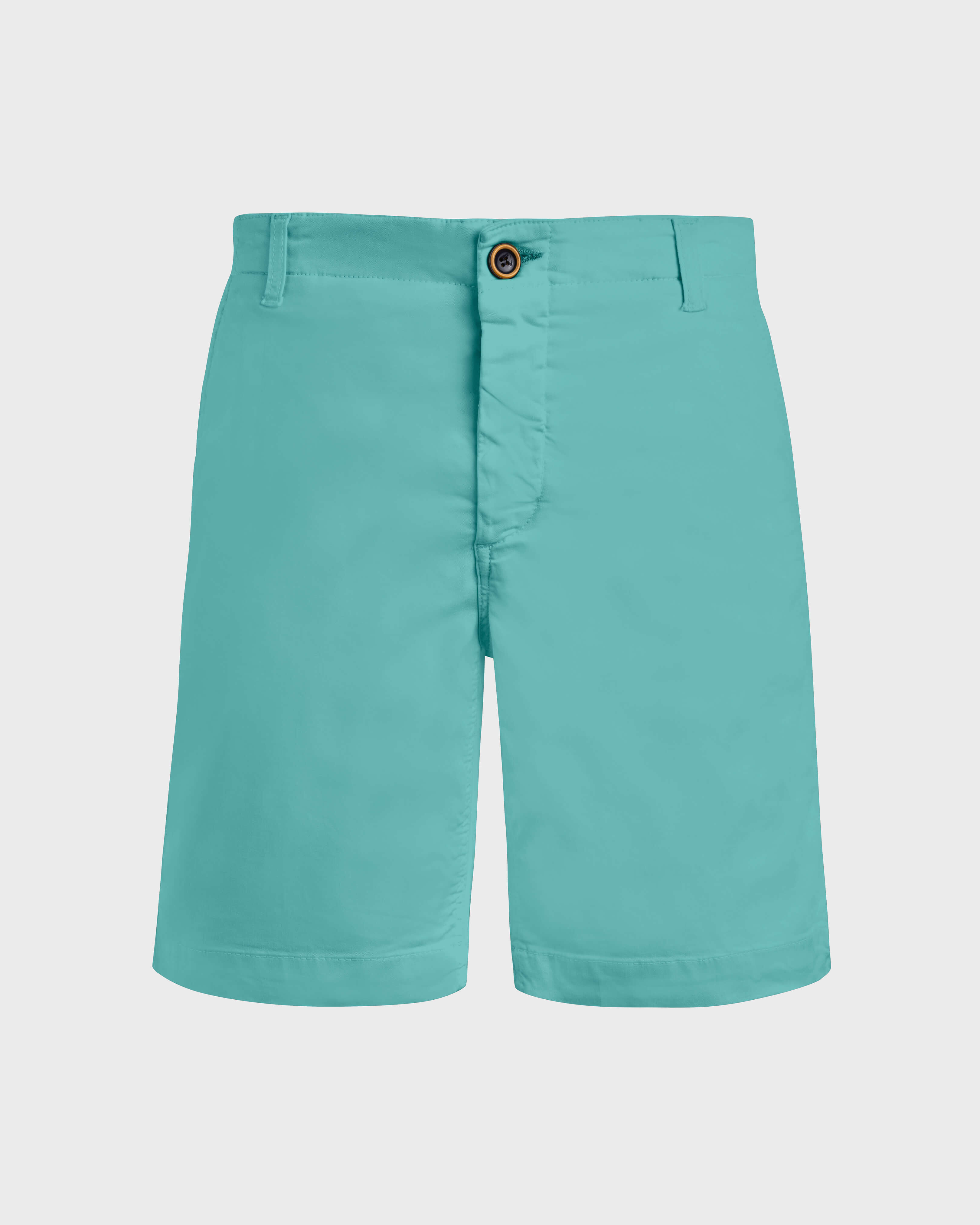 Men Tencel Bermuda Shorts Solid DISCO GREEN front view
