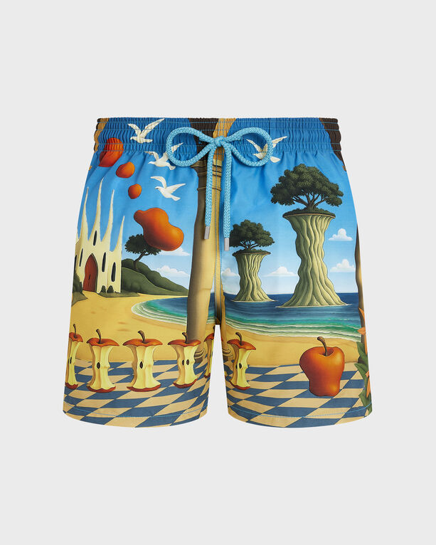 Vilebrequin - Men Swim Shorts Eden - Vilebrequin X 3.paradis - Swimwear - Moorea - Blue - Size XL
