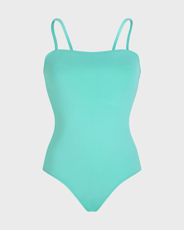 Vilebrequin - Women Square Front Neckline One-piece Swimsuit Solid - Swimwear - Laure - Green - Size XS