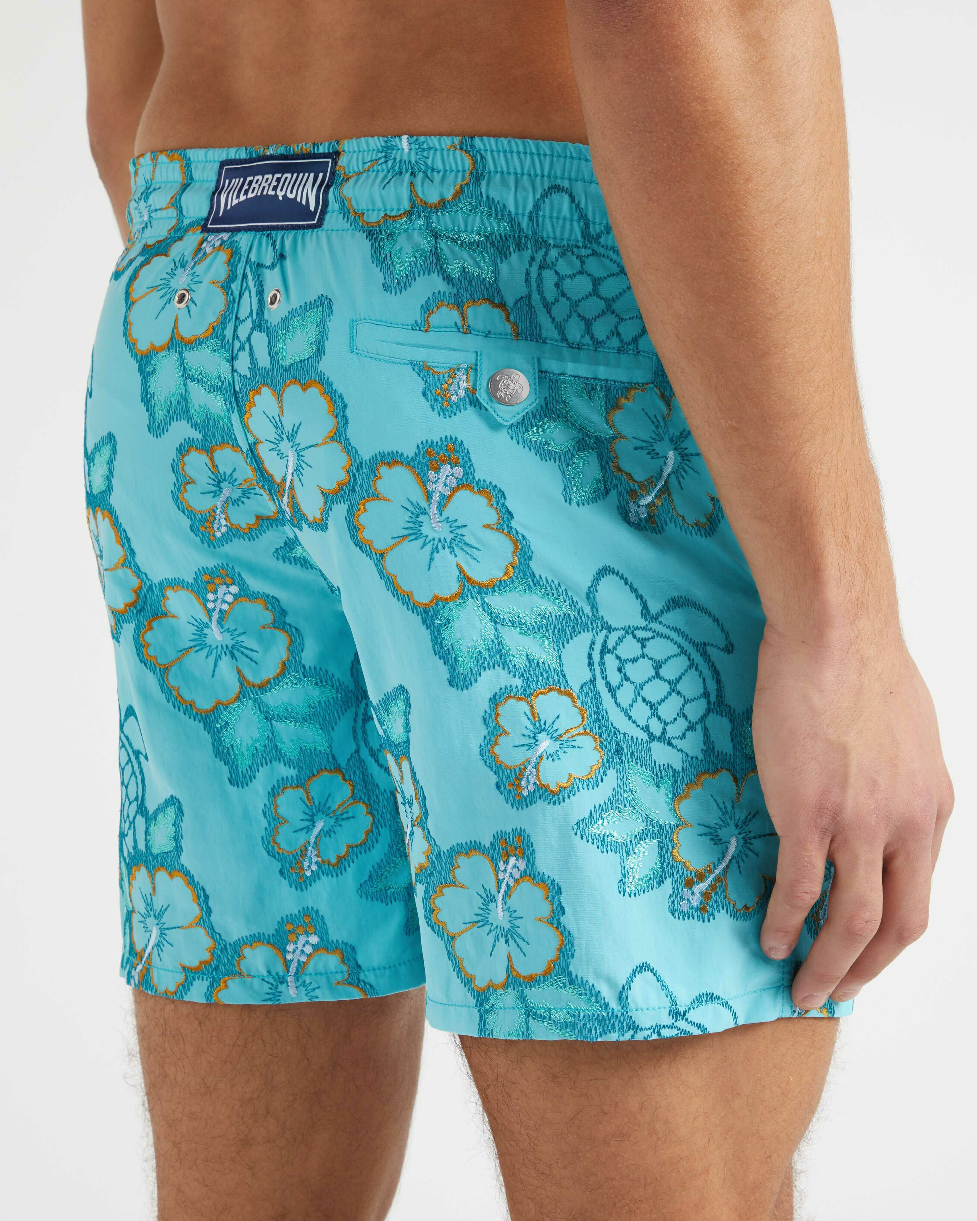 Men Swim Shorts Embroidered Hibiscus - Limited Edition BORA BORA supp2 view