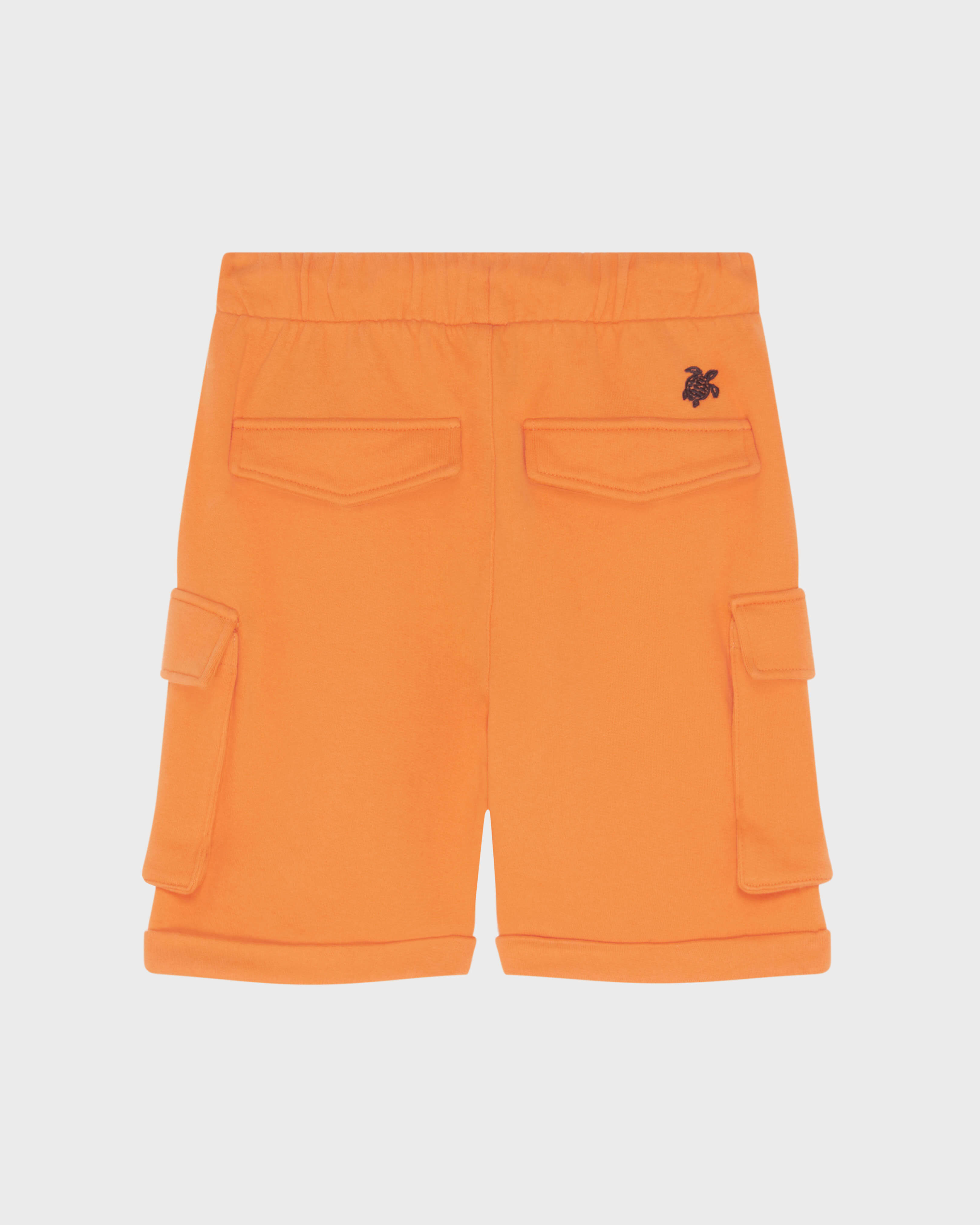 Boys Organic Cotton Cargo Bermuda Shorts VITAMIN back view