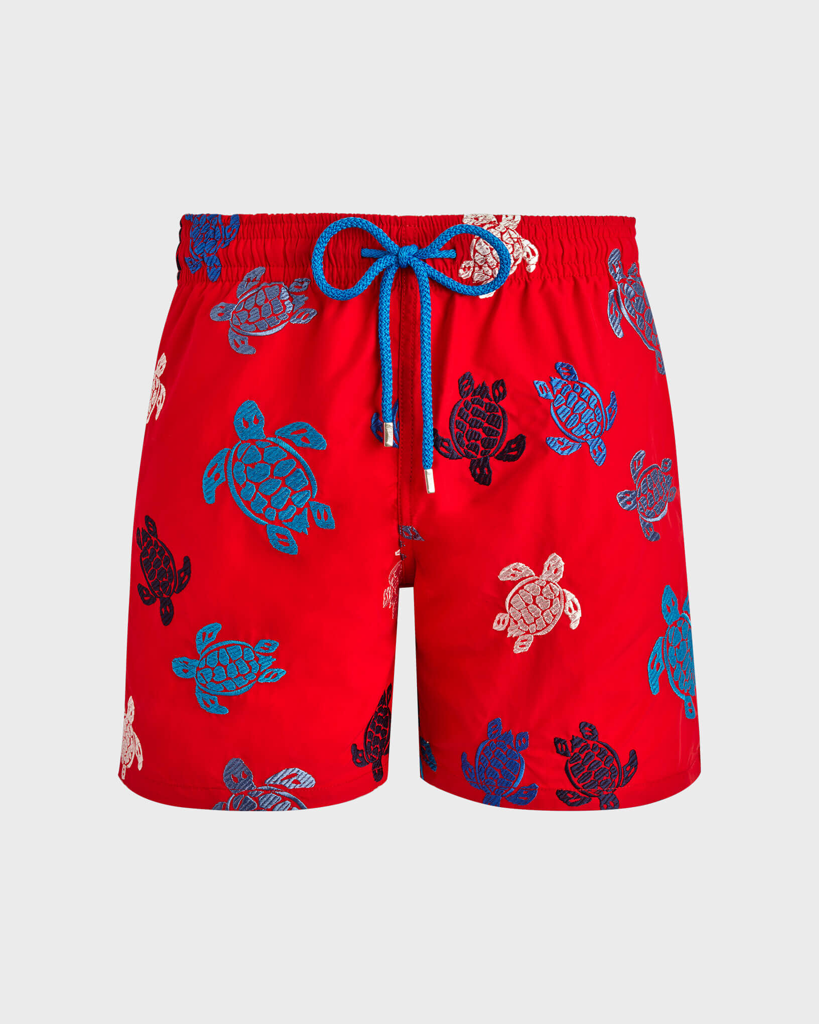 Maillot de bain brodé garçon Ronde Tortues Multicolores - Édition Limitée COQUELICOT front view