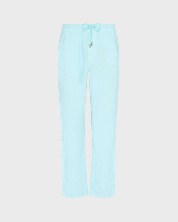 Vilebrequin Men's - Linen Comfort Pants Solid - Pant - Pacha - Blue Small