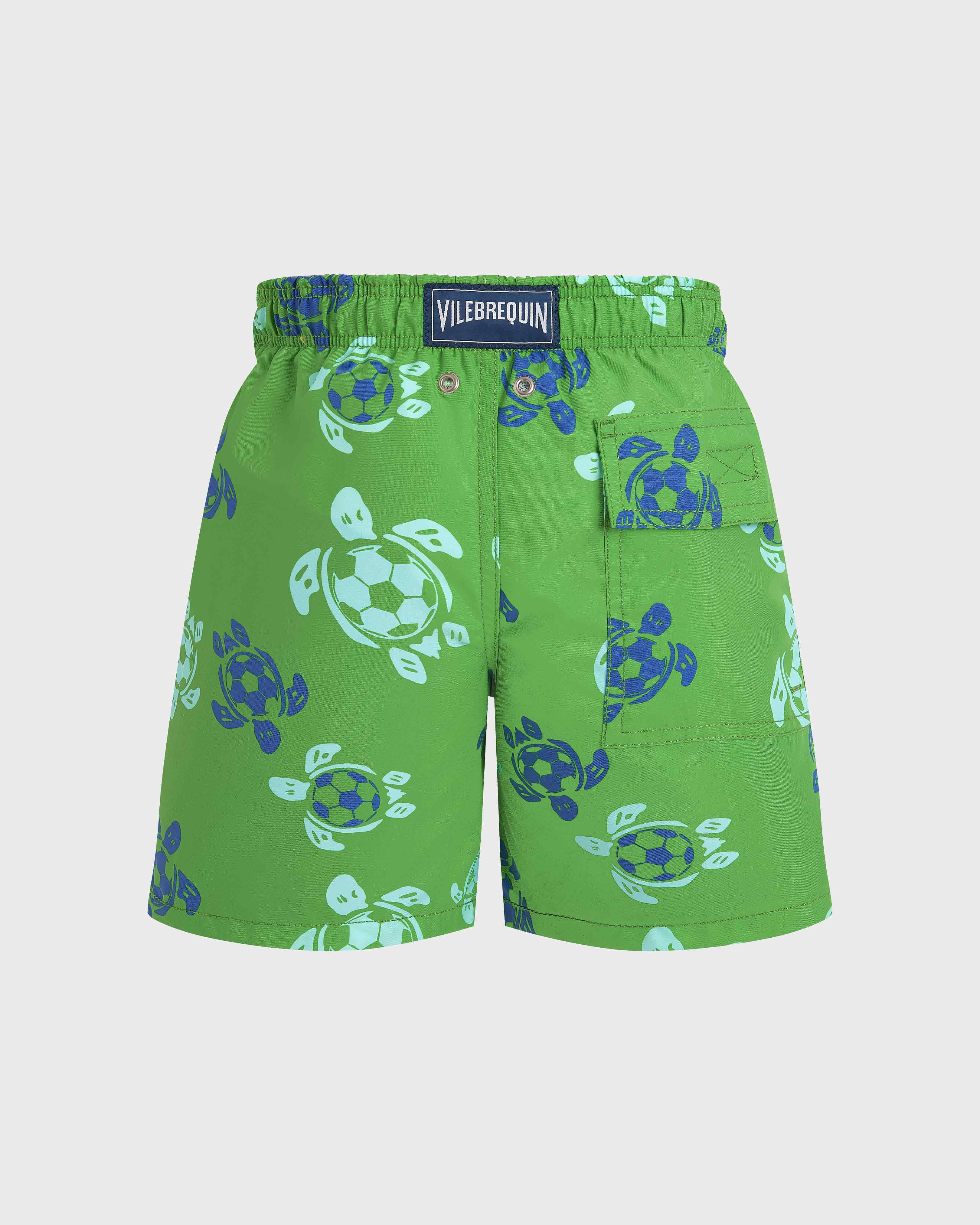 Maillot de bain garçon Soccer Turtles LASER back view