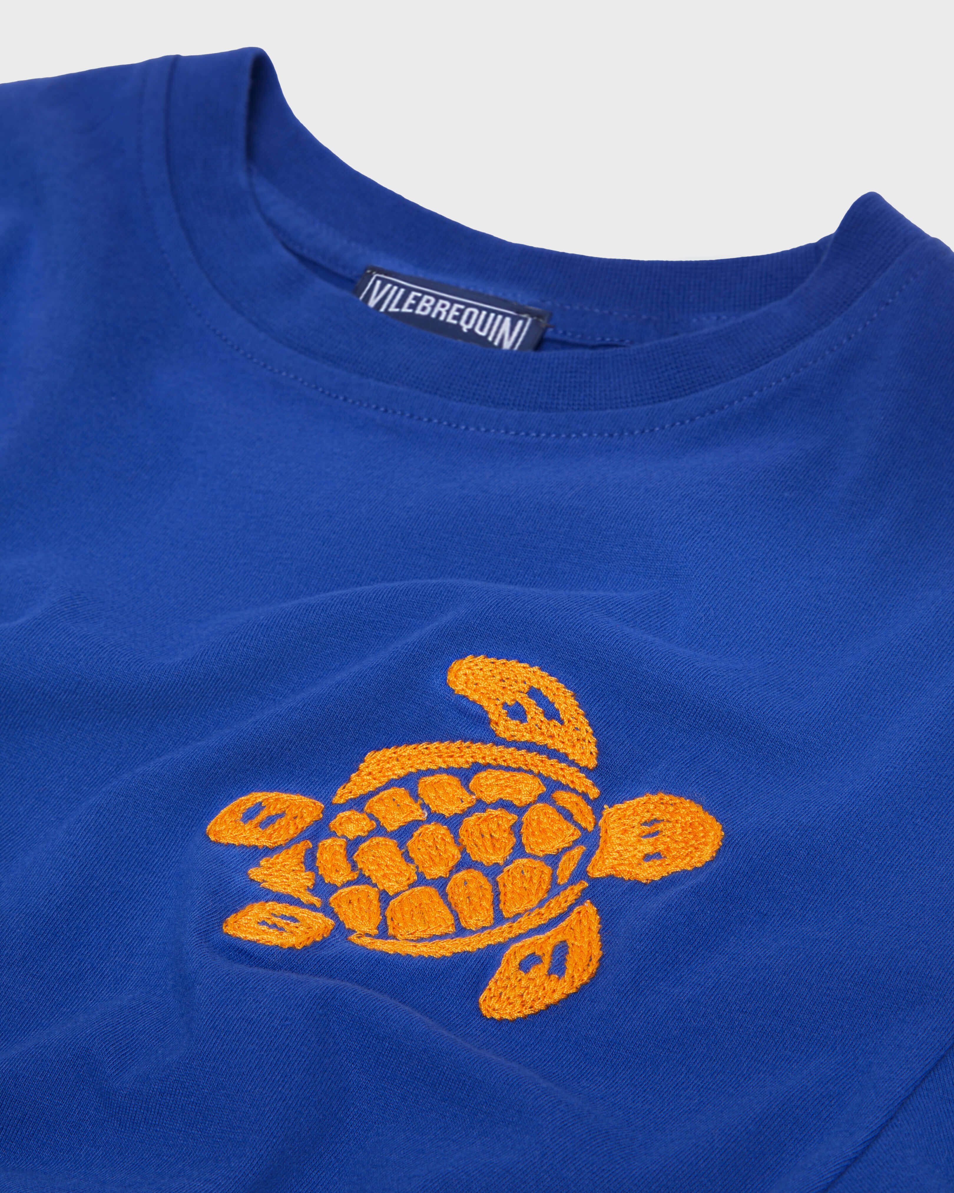 T-shirt en coton organique garçon Tortue brodée MARRAKECH look1 view