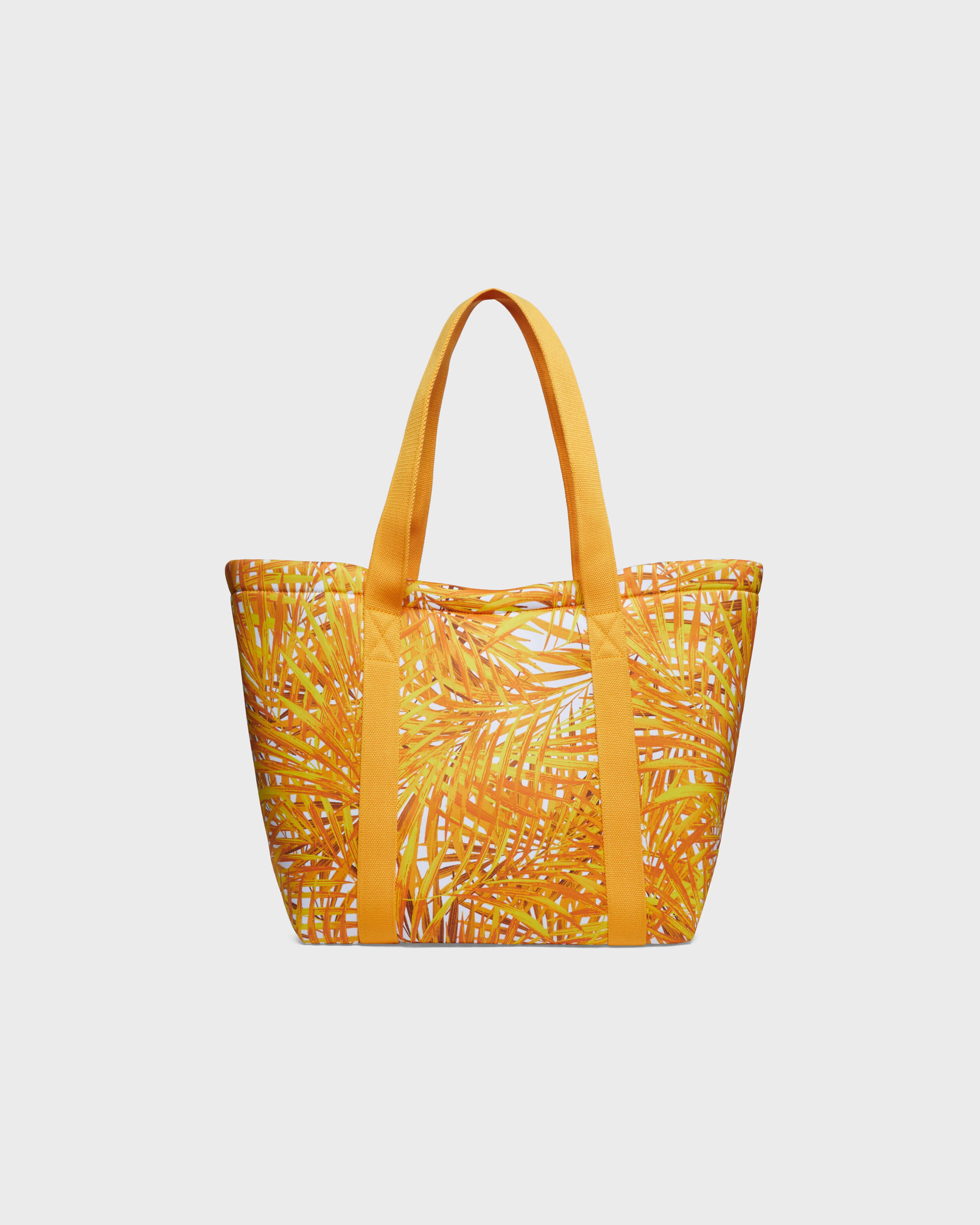 Große Palm Leaves Unisex-Strandtasche aus Neopren MANGO back view