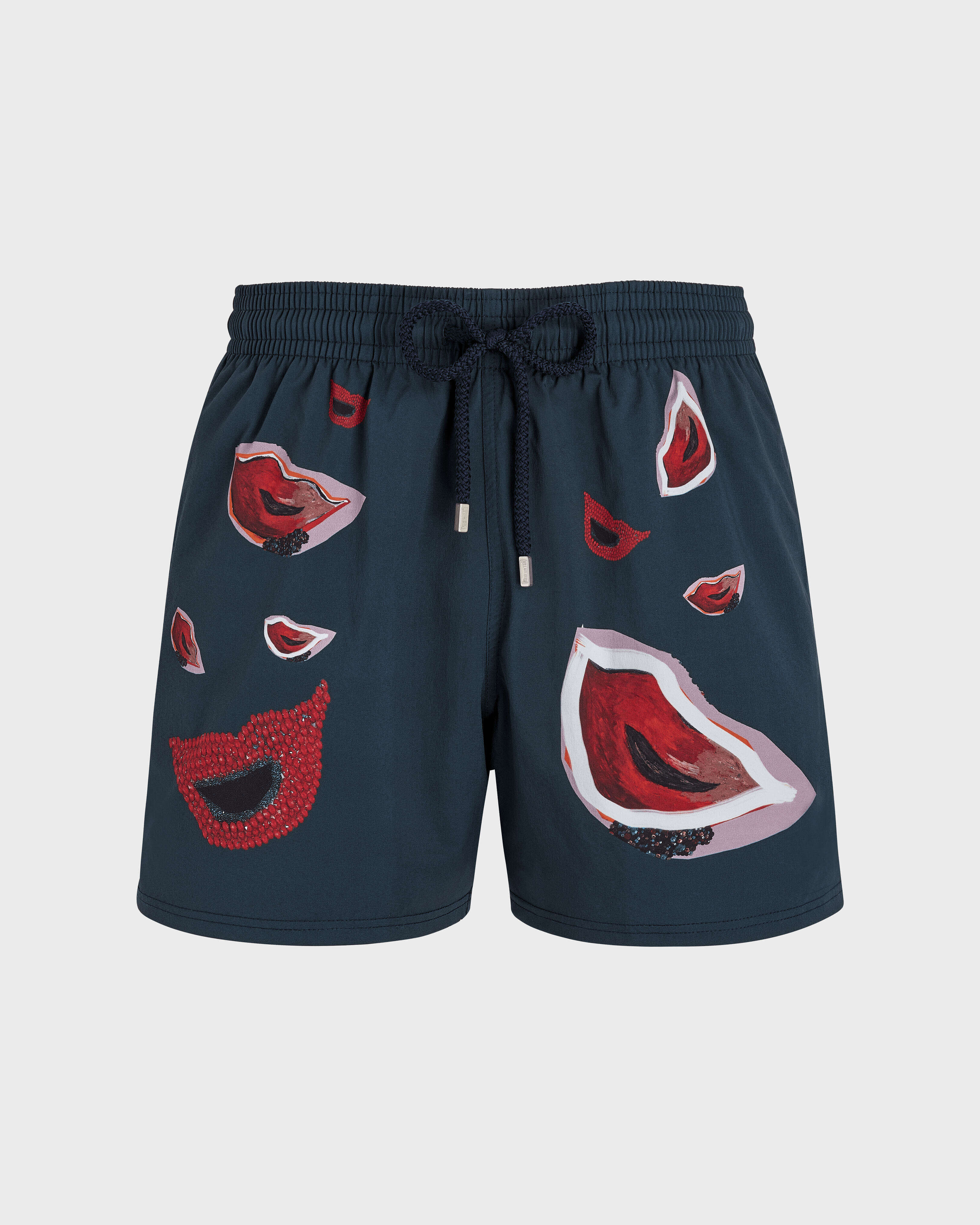 Men Stretch Swim Shorts Passion - Vilebrequin x Deux Femmes Noires GOA front view