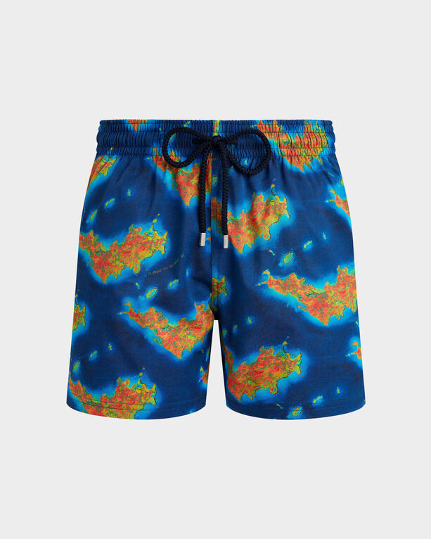 Vilebrequin - Kurze Bathymétrie Des Oceans Saint Barthélemy Stretch-badeshorts Für Herren - Bademode - Monrise - Blau - Größe XXXL Vilebrequin - Kurze Bathymétrie Des Oceans Saint Barthélemy Stretch-badeshorts Für Herren - Bademode - Monrise - Blau - Größe XXXL
