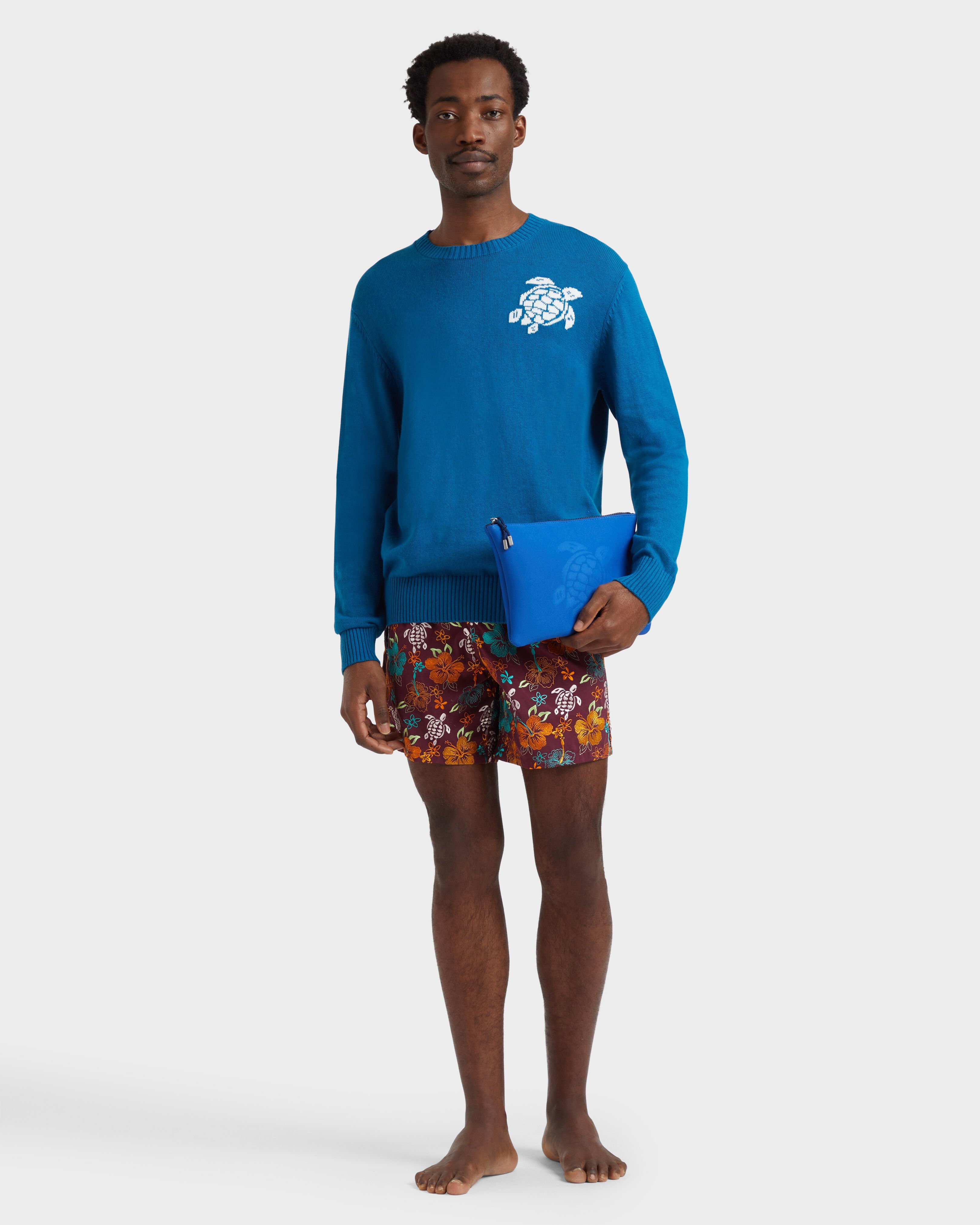 Men Swim Shorts Embroidered Tropical Turtles - Limited Edition BACCHUS supp1 view