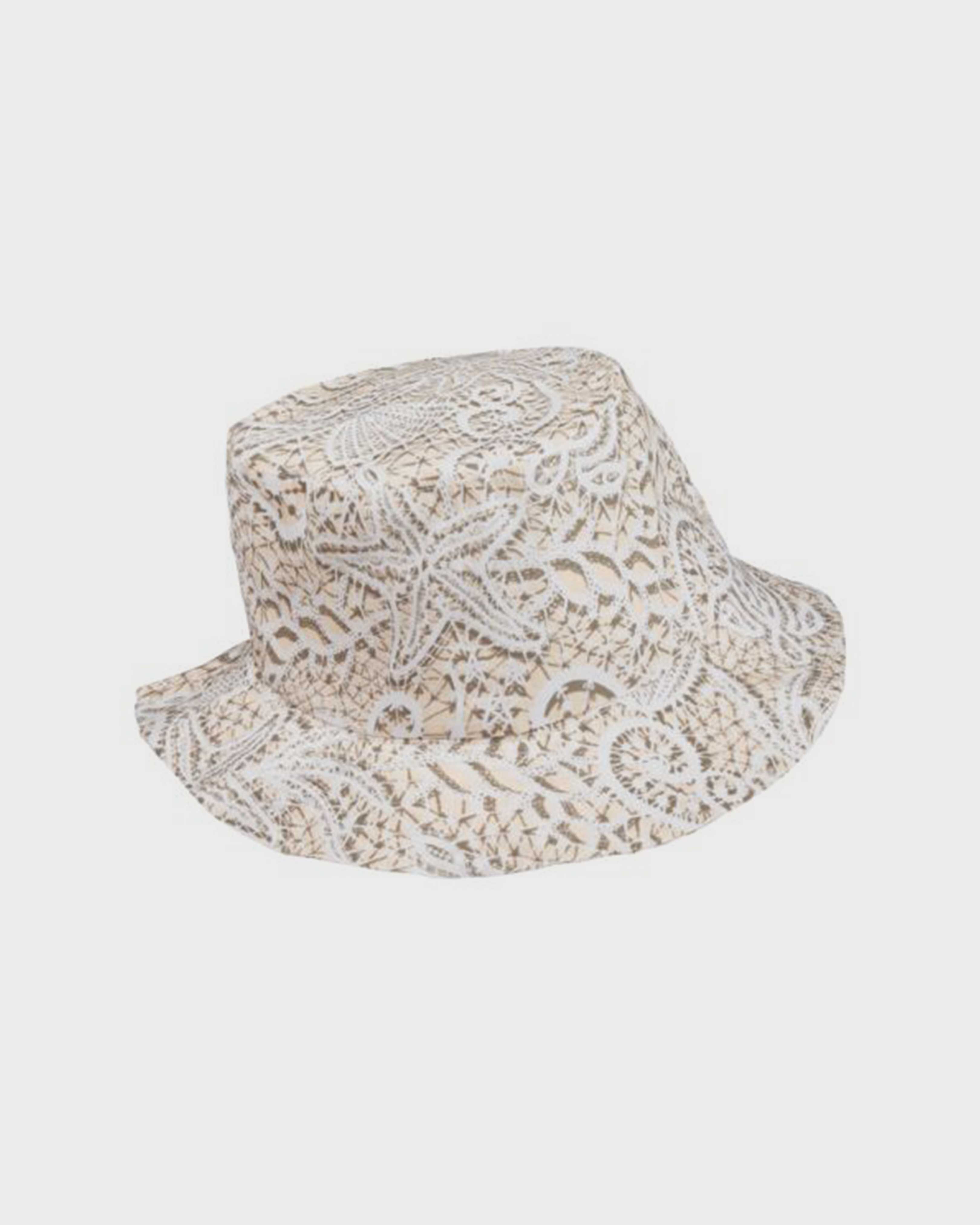 Women Bucket Hat Dentelles BIANCO back view