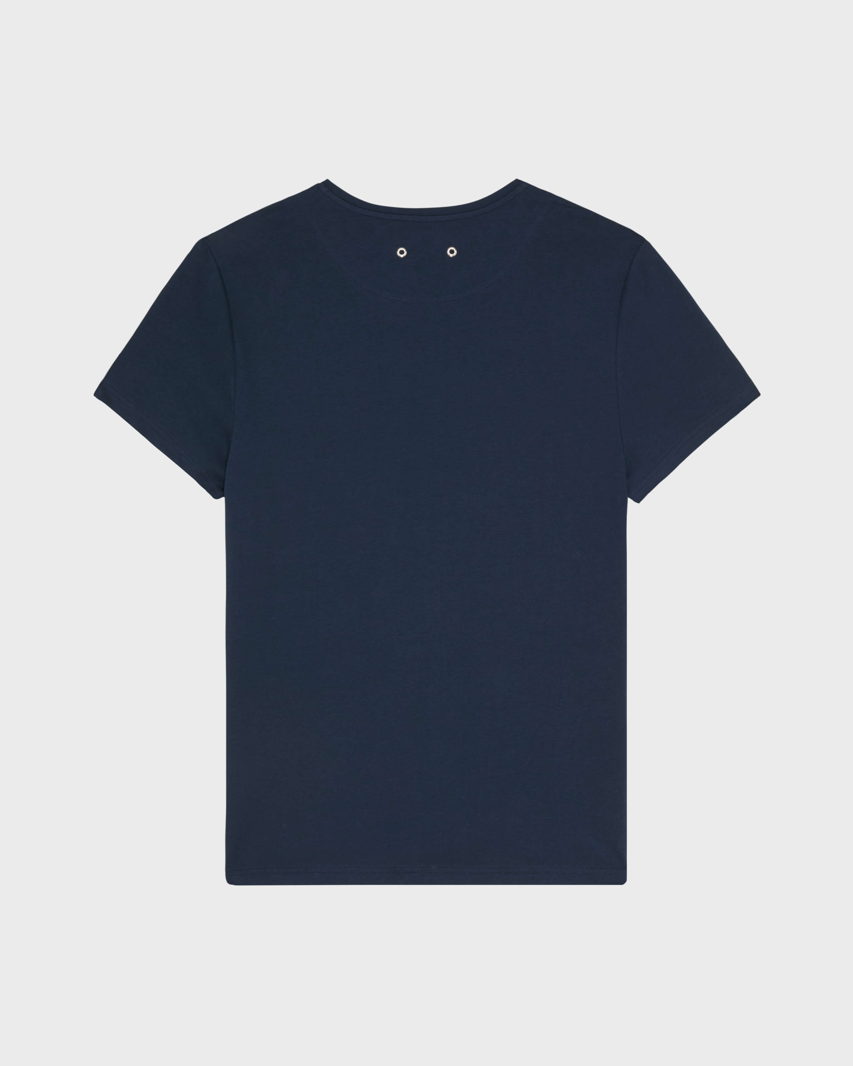 City T-Shirt aus Bio-Baumwolle für Herren MARINEBLAU back view