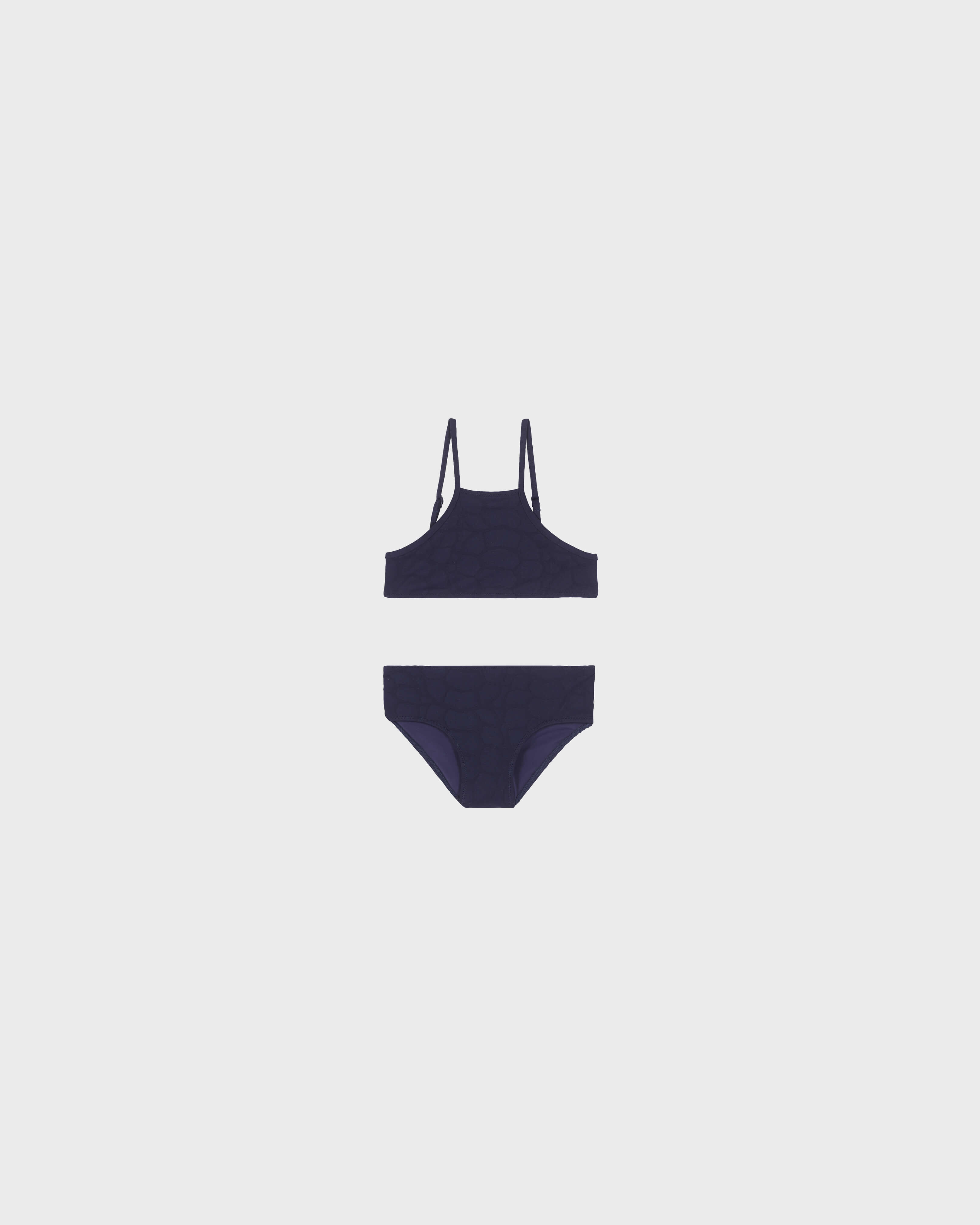 Girls Bikini Ecailles de tortues MIDNIGHT BLUE front view