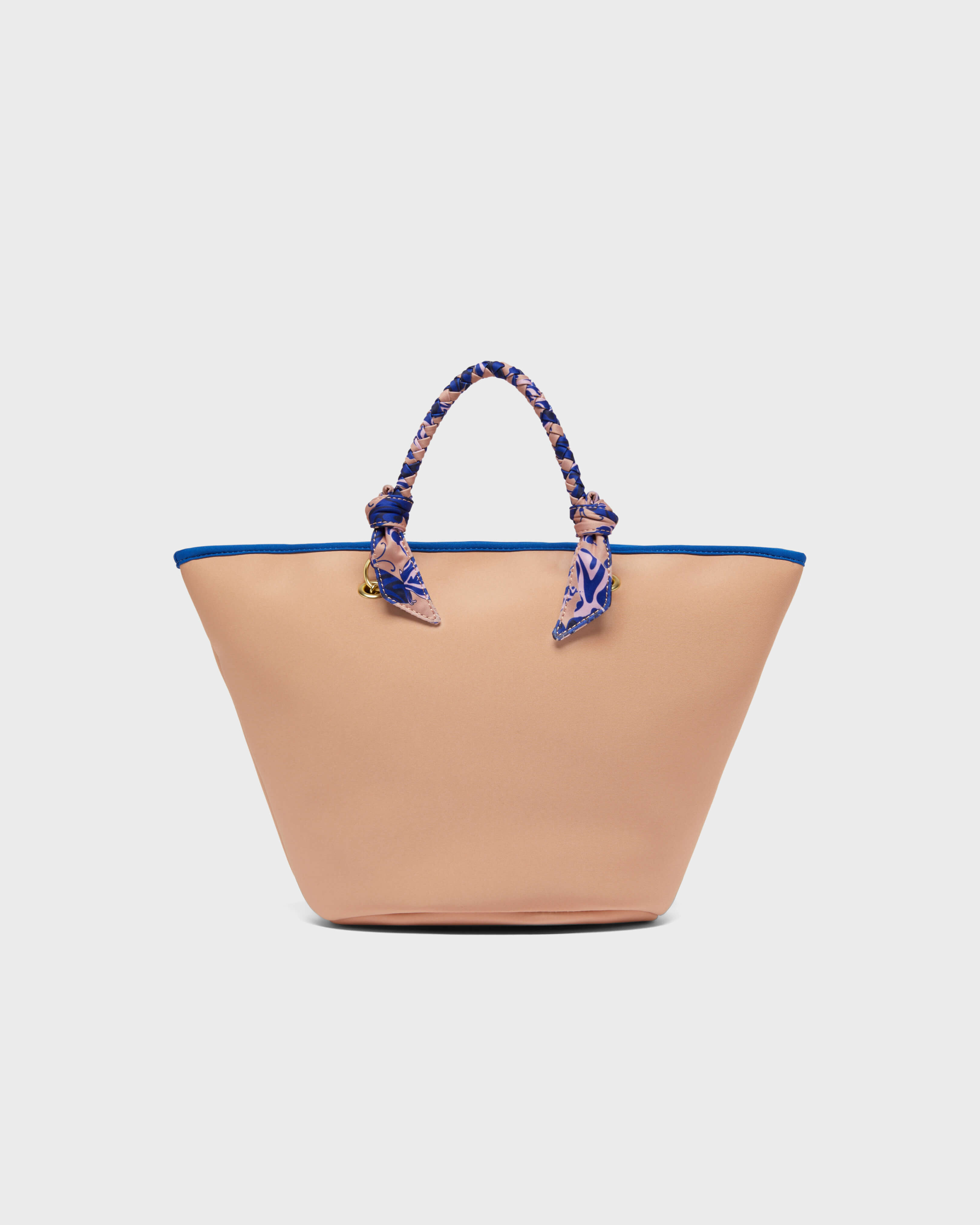 Women Beach Neoprene bag VBQ logo BLUSH back view