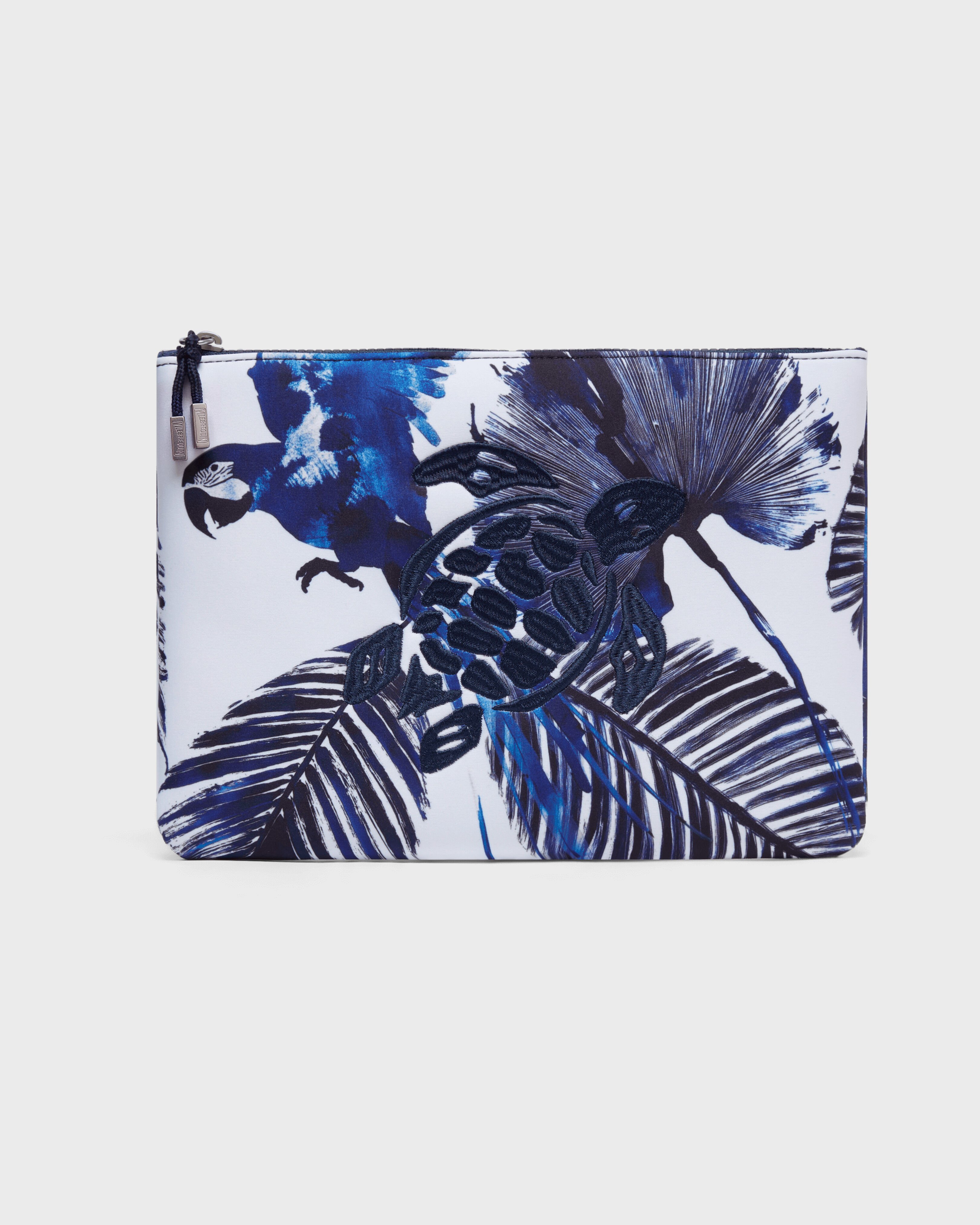 Bolsa de neopreno con estampado Papagaio BLANCO front view
