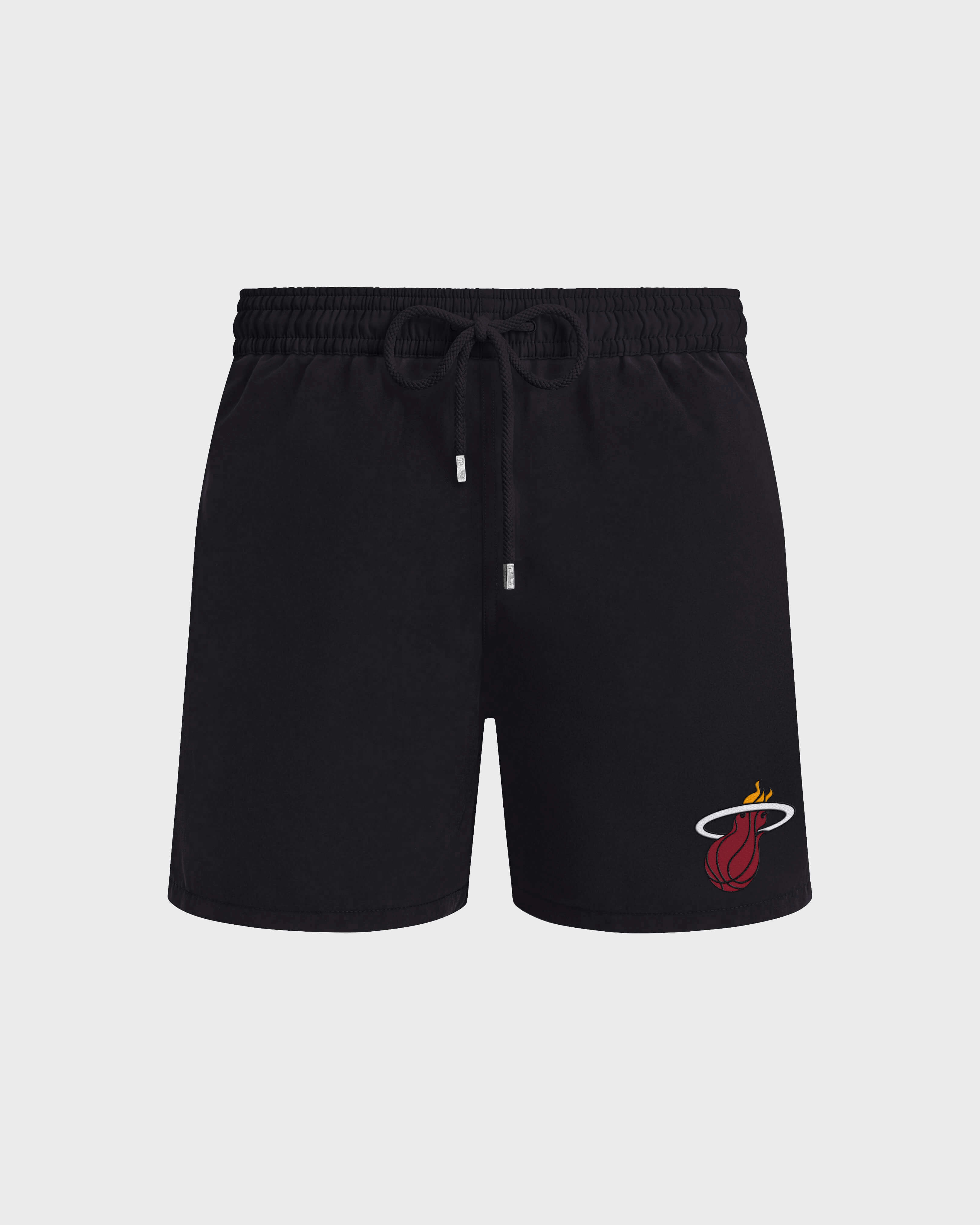 Men Swim Trunks - Vilebrequin x Miami Heat BLACK front view