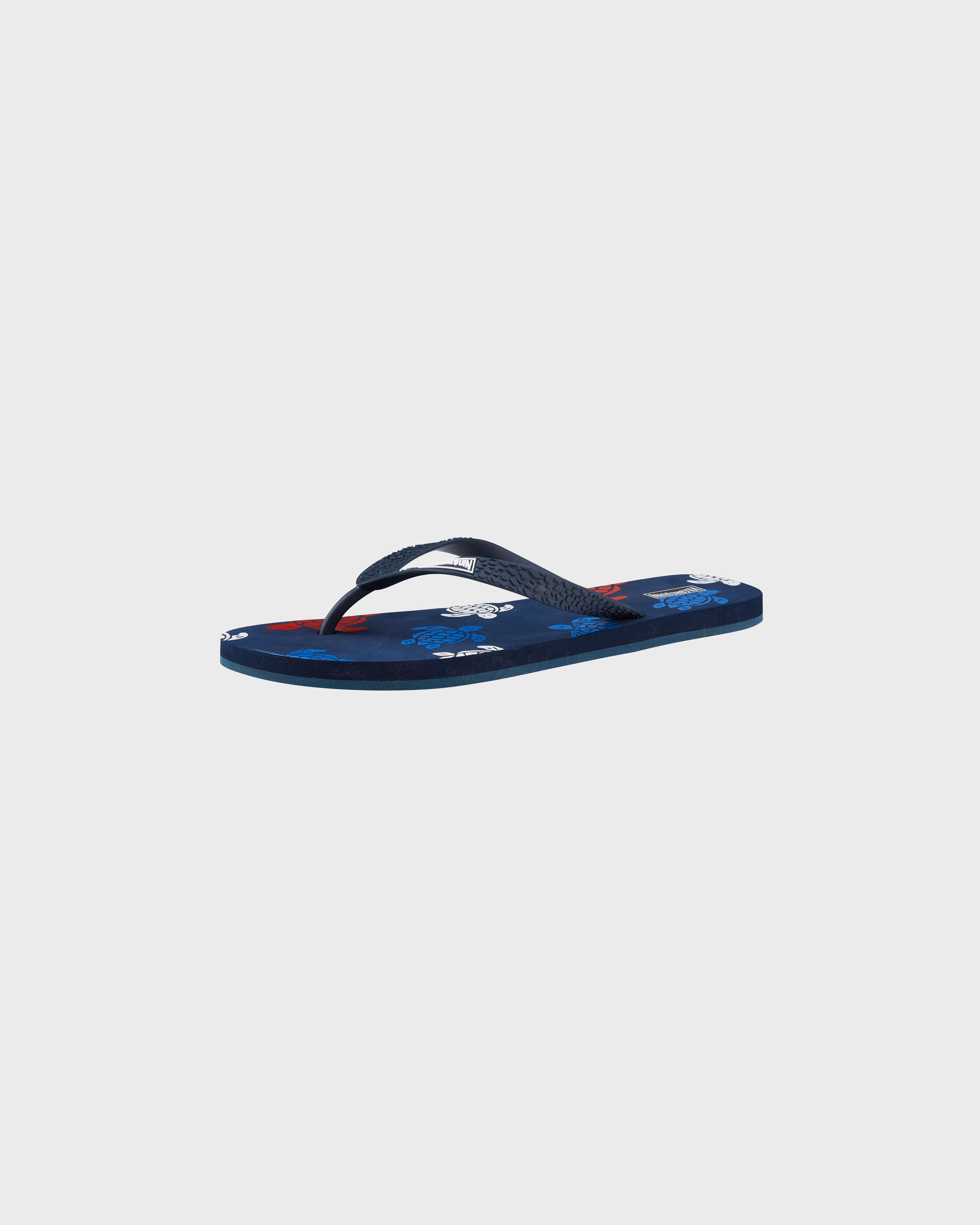 Chanclas con estampado Tortues Multicolores para hombre AZUL MARINO back view