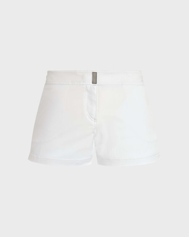 Vilebrequin - Women Flat Belt Swim Shorts Solid - Shorty - Ferise - White - Size XS