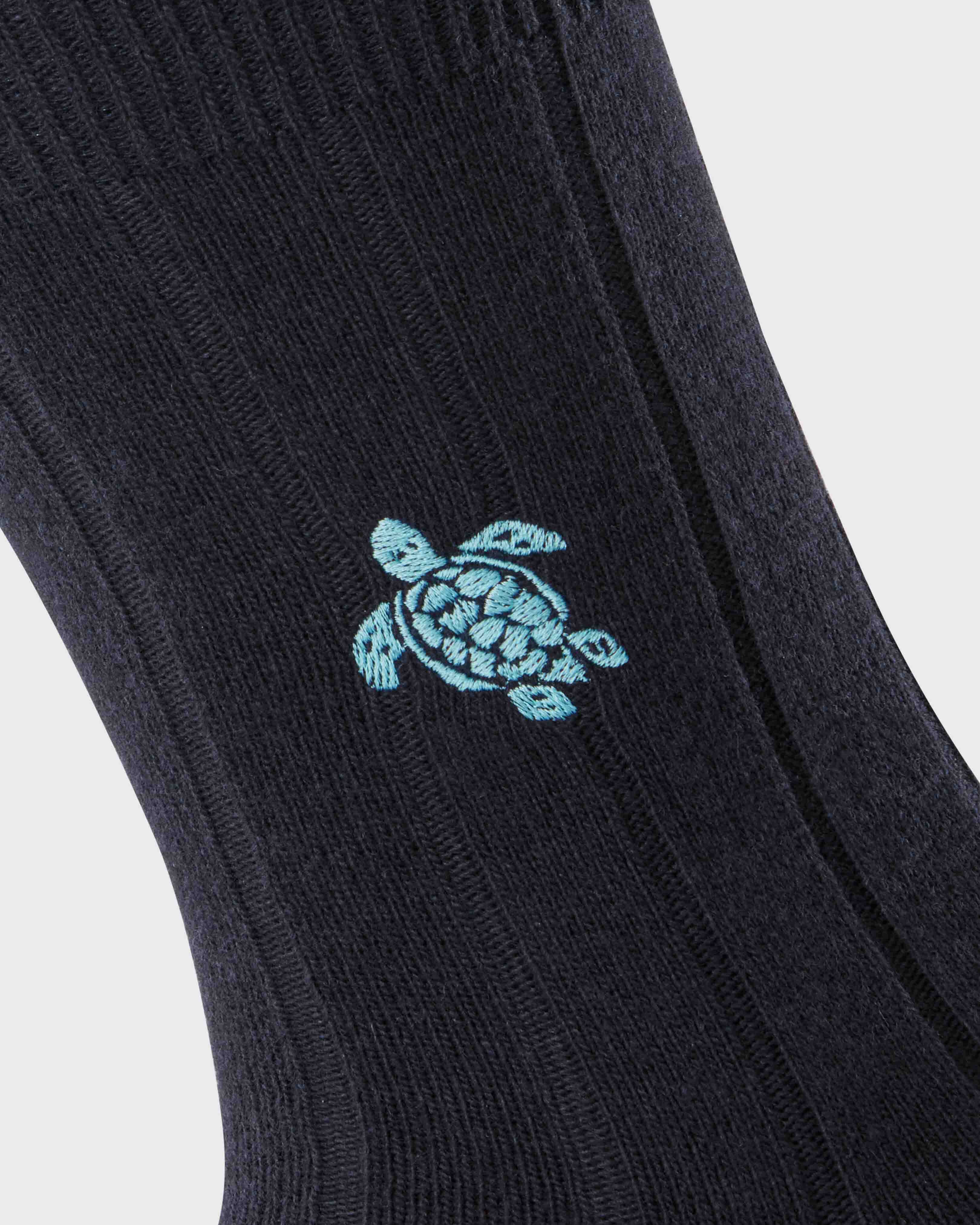 Men Socks Tortues - Vilebrequin x Falke PRESS BLUE supp2 view