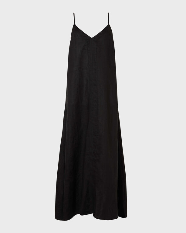 Vilebrequin - Women Long Linen Dress - Dress - Loreon - Black - Size XS
