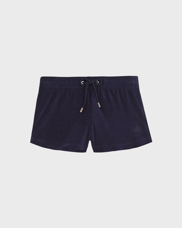 Vilebrequin - Solid Frottee-shorts Für Damen - Shorty - Fiora - Blau - Größe XL Vilebrequin - Solid Frottee-shorts Für Damen - Shorty - Fiora - Blau - Größe XL