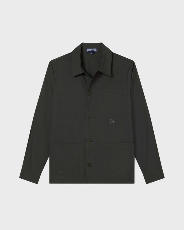 Vilebrequin - Overshirt Uomo In Lana Micro Carreaux - Giacca - Corentin - Verde - Taglia M - Immagine 1