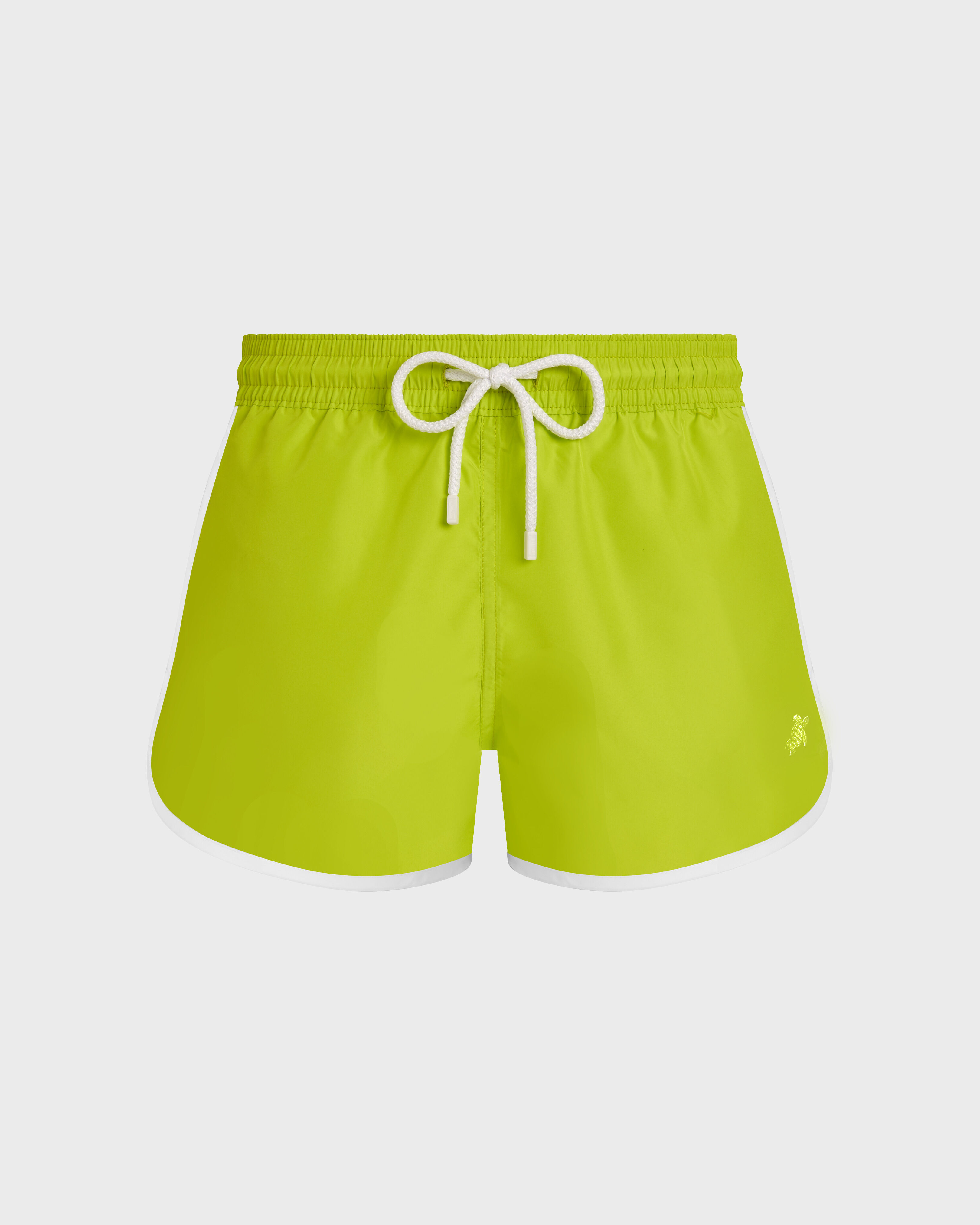 Maillot de bain homme court ultra-léger uni ACIDE front view