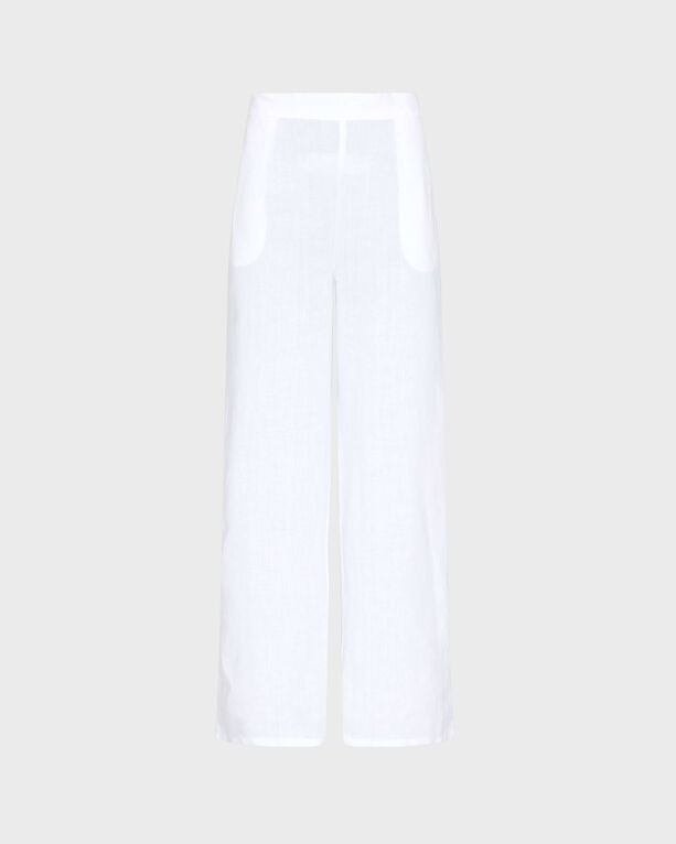 Vilebrequin - Women Linen Comfort Pants Solid - Pant - Louizon - White - Size XS