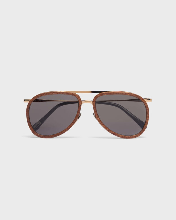 Vilebrequin - Mahoganywood Aviator Sunglasses - Sunglasses - Vol2nuit - Pink - Size OSFA
