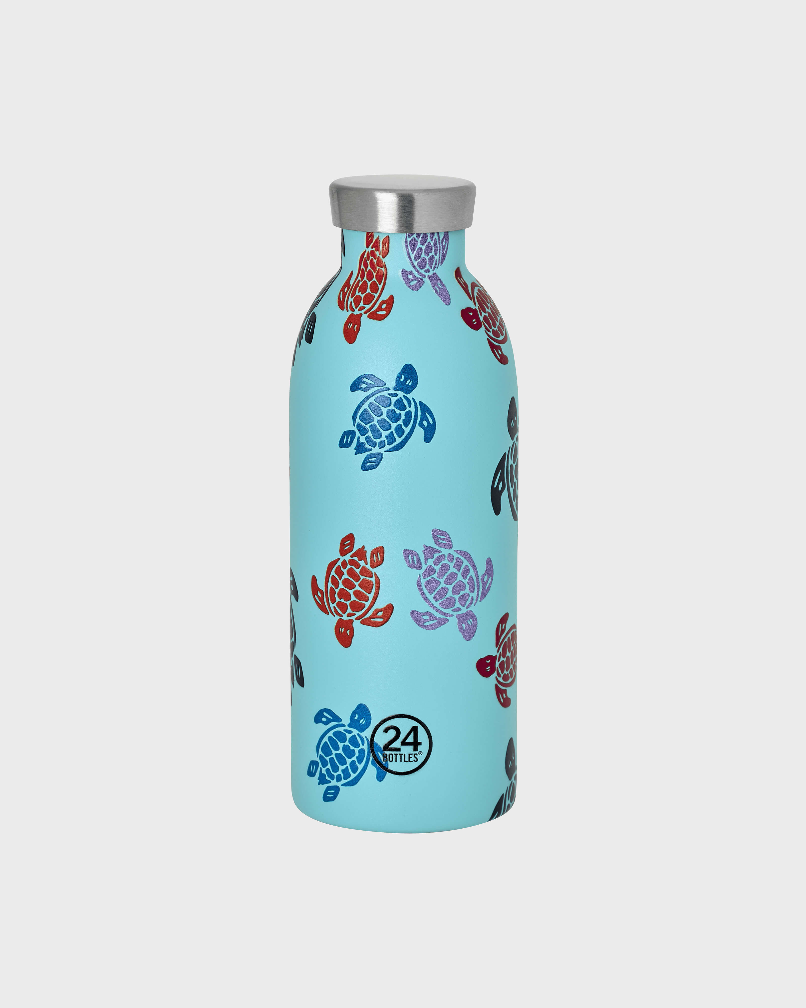 Isothermal Bottle Rondes des Tortues- Vilebrequin x 24 Bottles LAZULII BLUE front view