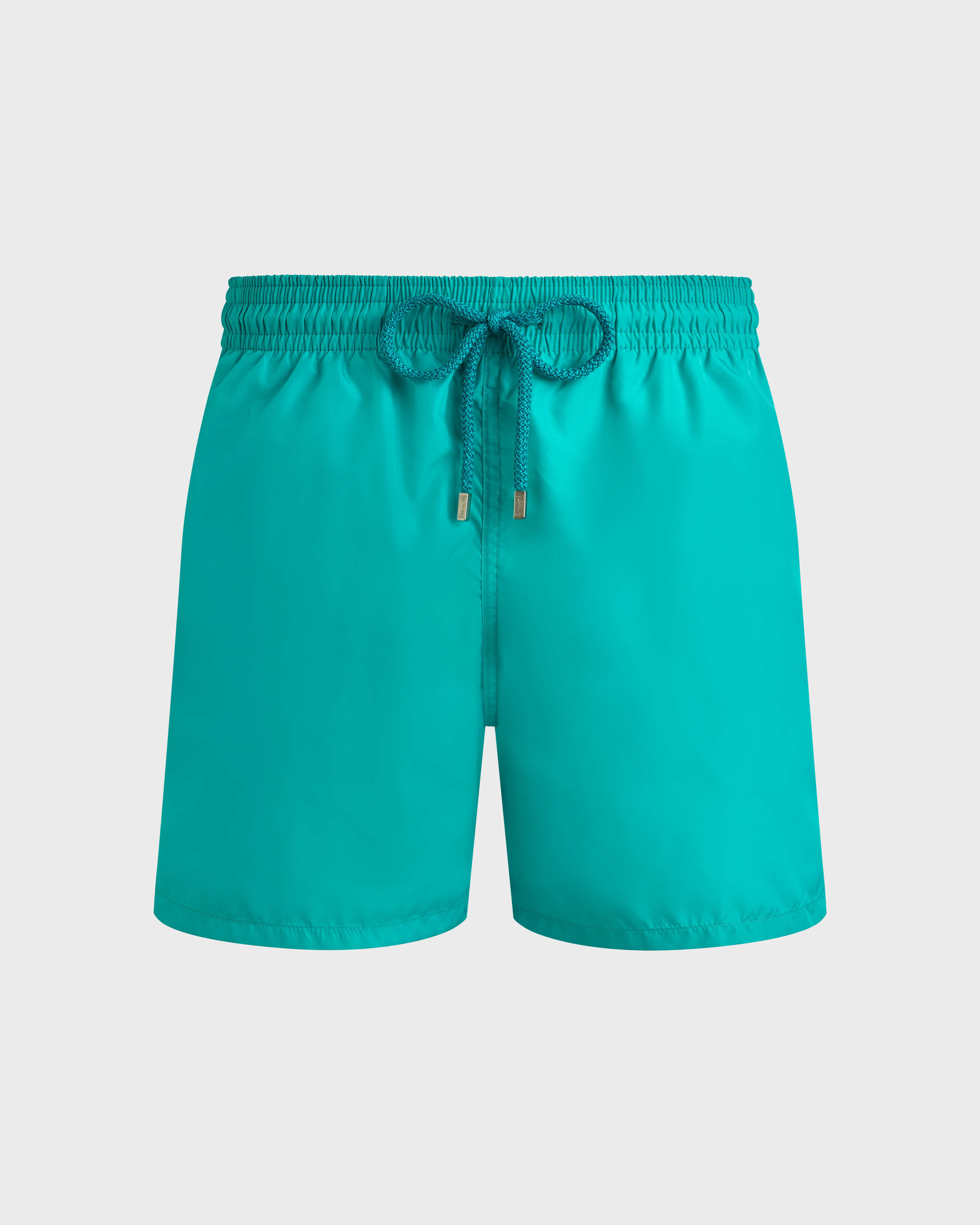 Men Ultra-Light and packable Swim Shorts Solid DISCO GREEN front view
