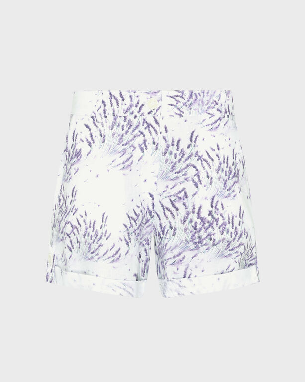 Vilebrequin - Women Linen Bermuda Shorts Lavender - Bermuda - Lee - White - Size XS